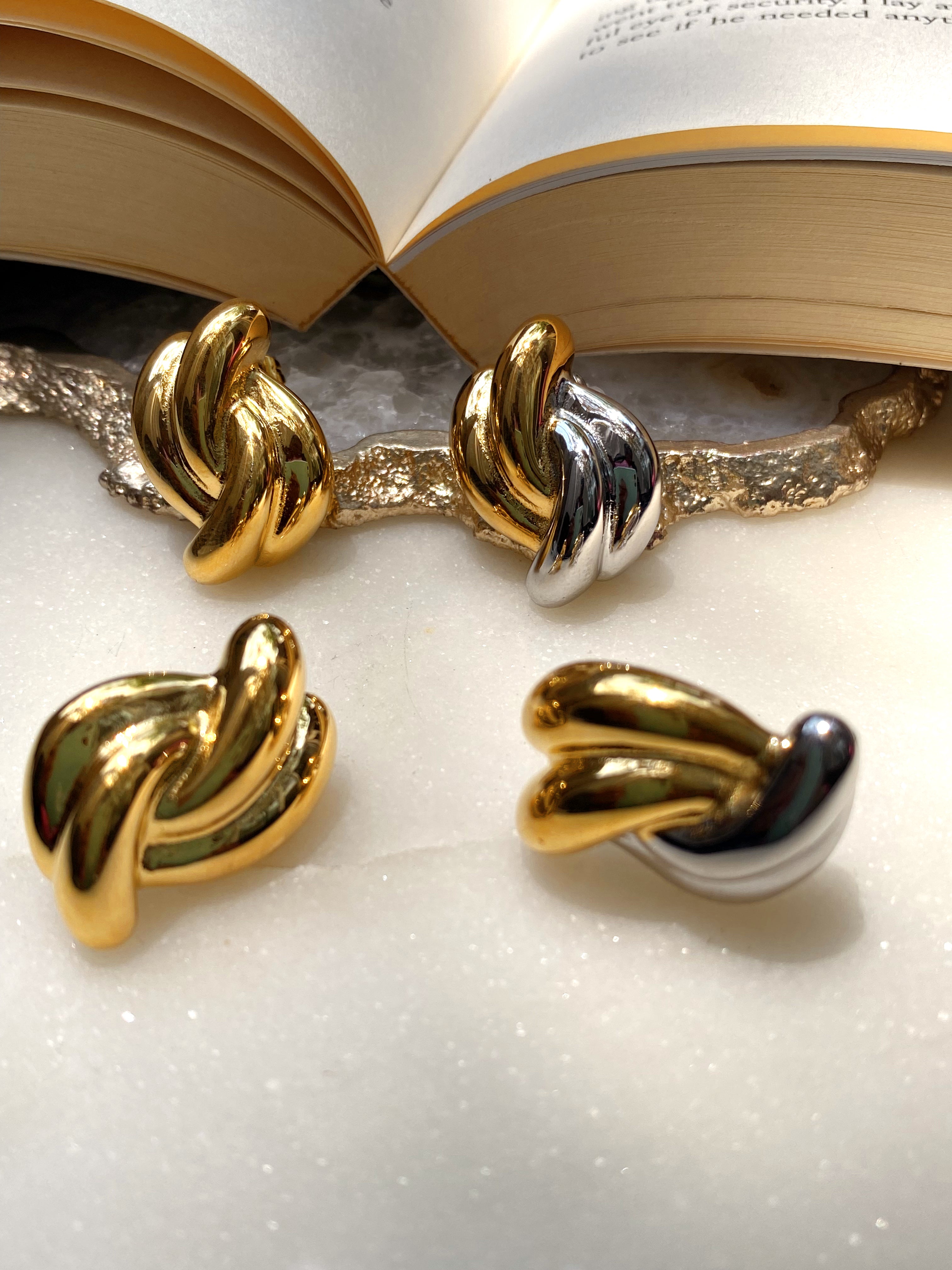 ROBIN | Tarnish Free | Gold/SilverGold Chunky Earring