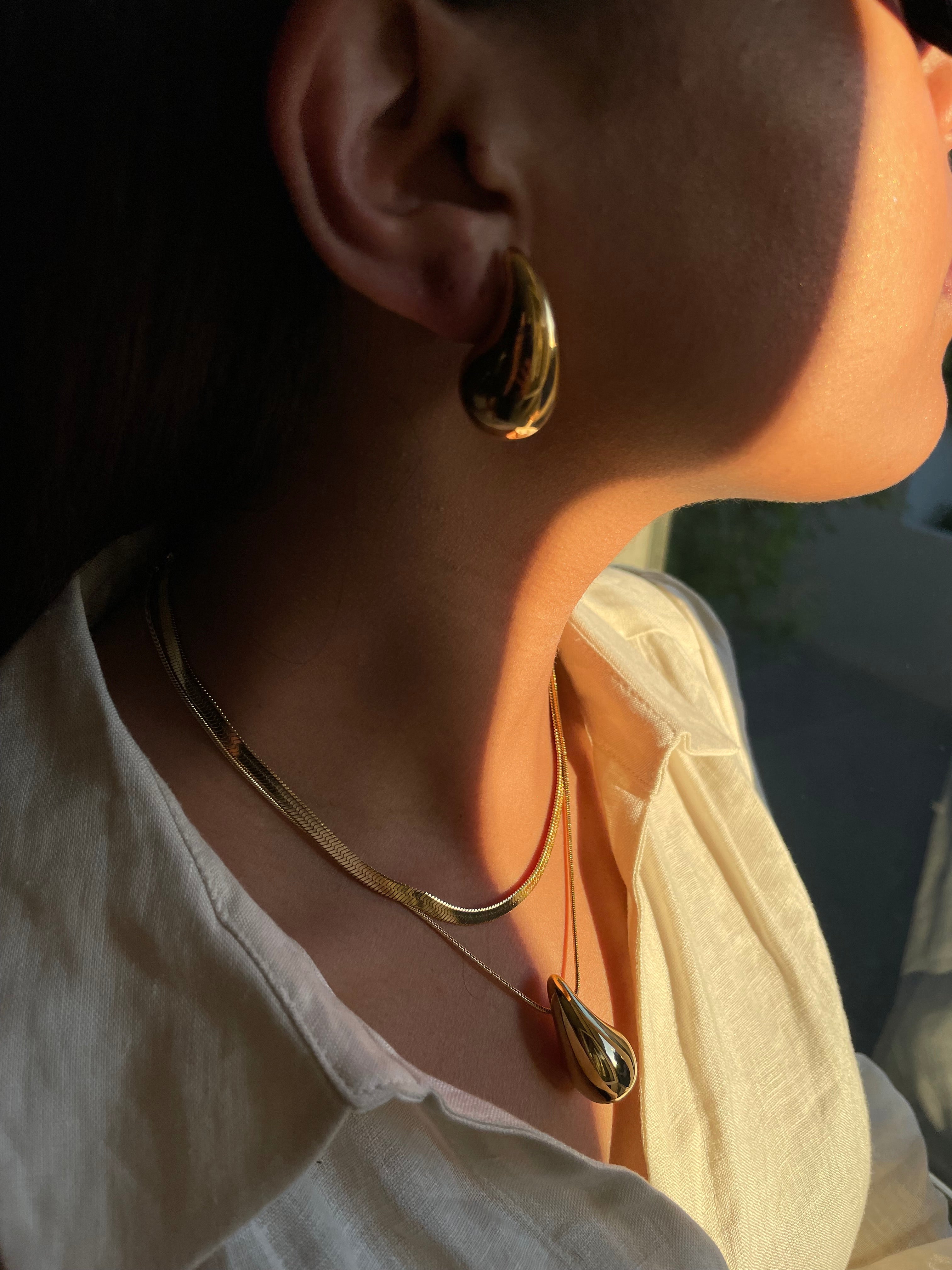 KYLIE NECKLACE | Gold/Silver Plated | Chunky Drop | Necklace | Tarnish Free