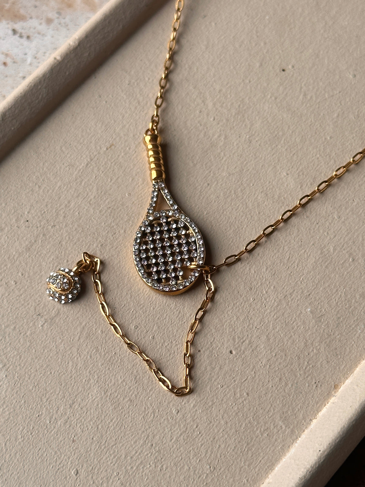 SERVE| TARNISH-FREE| TENNIS/PADEL DROP NECKLACE