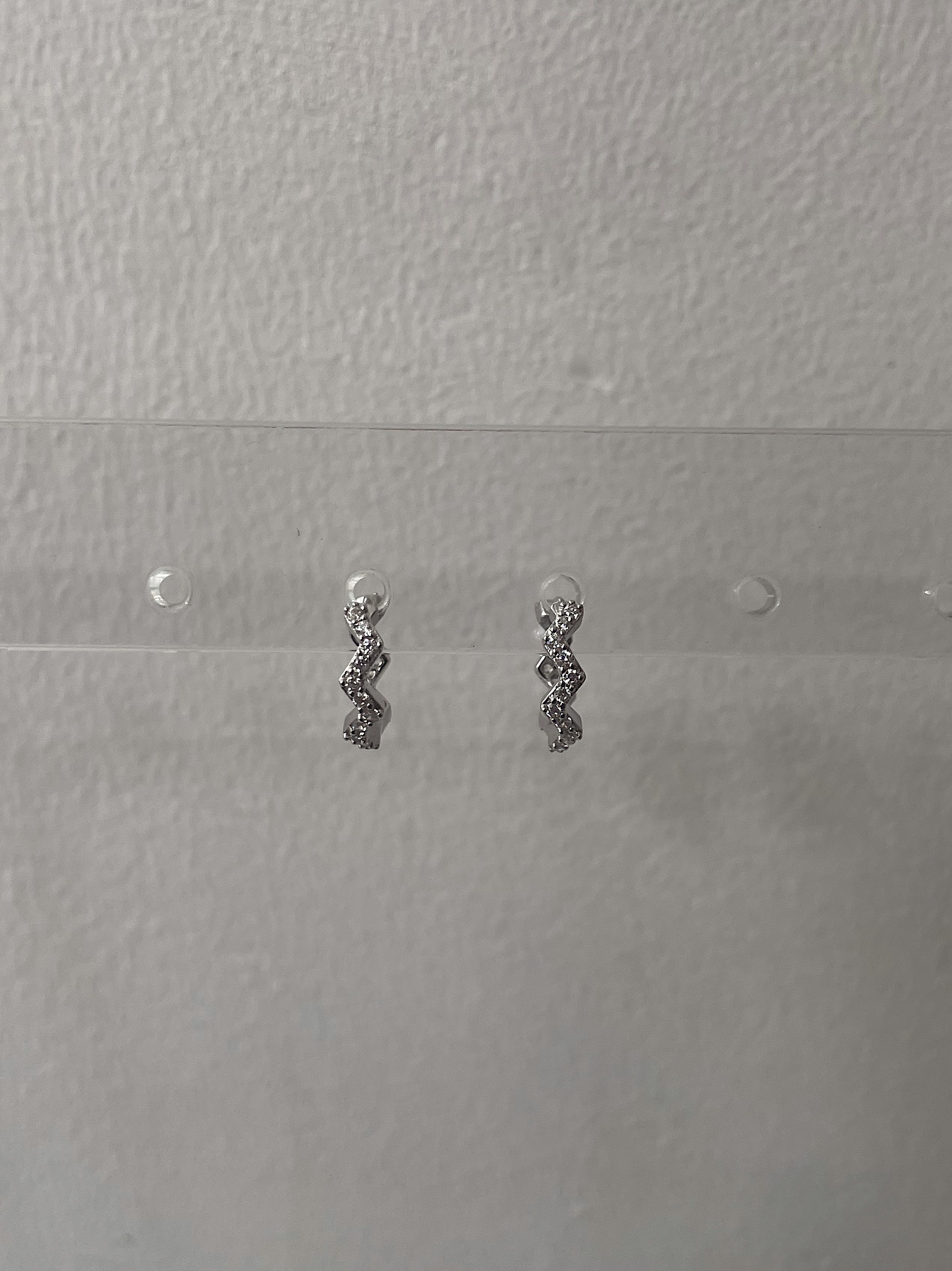 ENLIGHTEN | S925 Sterling Silver | 18ct Gold/Silver Plated | Zigzag Earrings