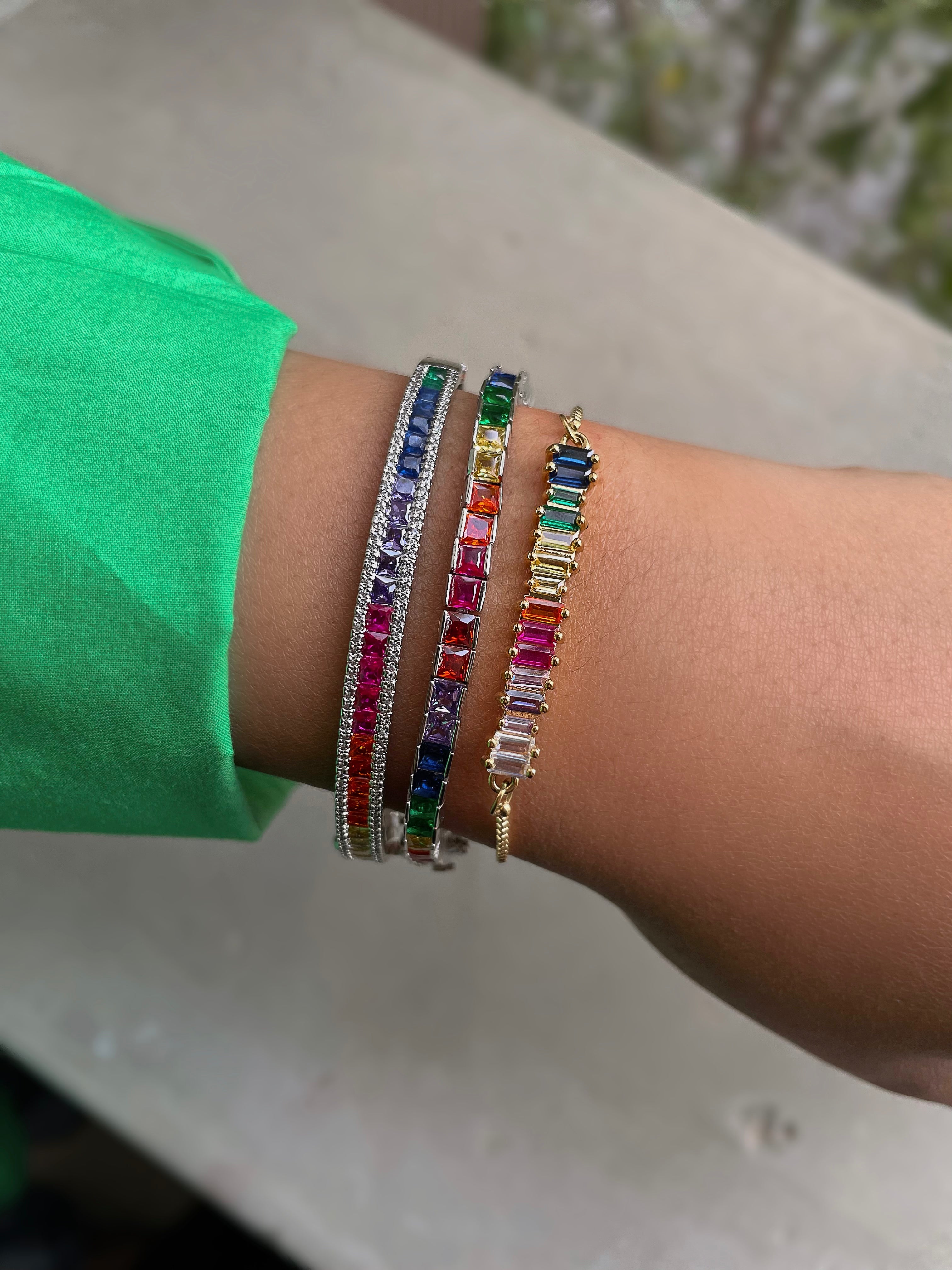 AURORA | Multi Colour or Clear Bangle