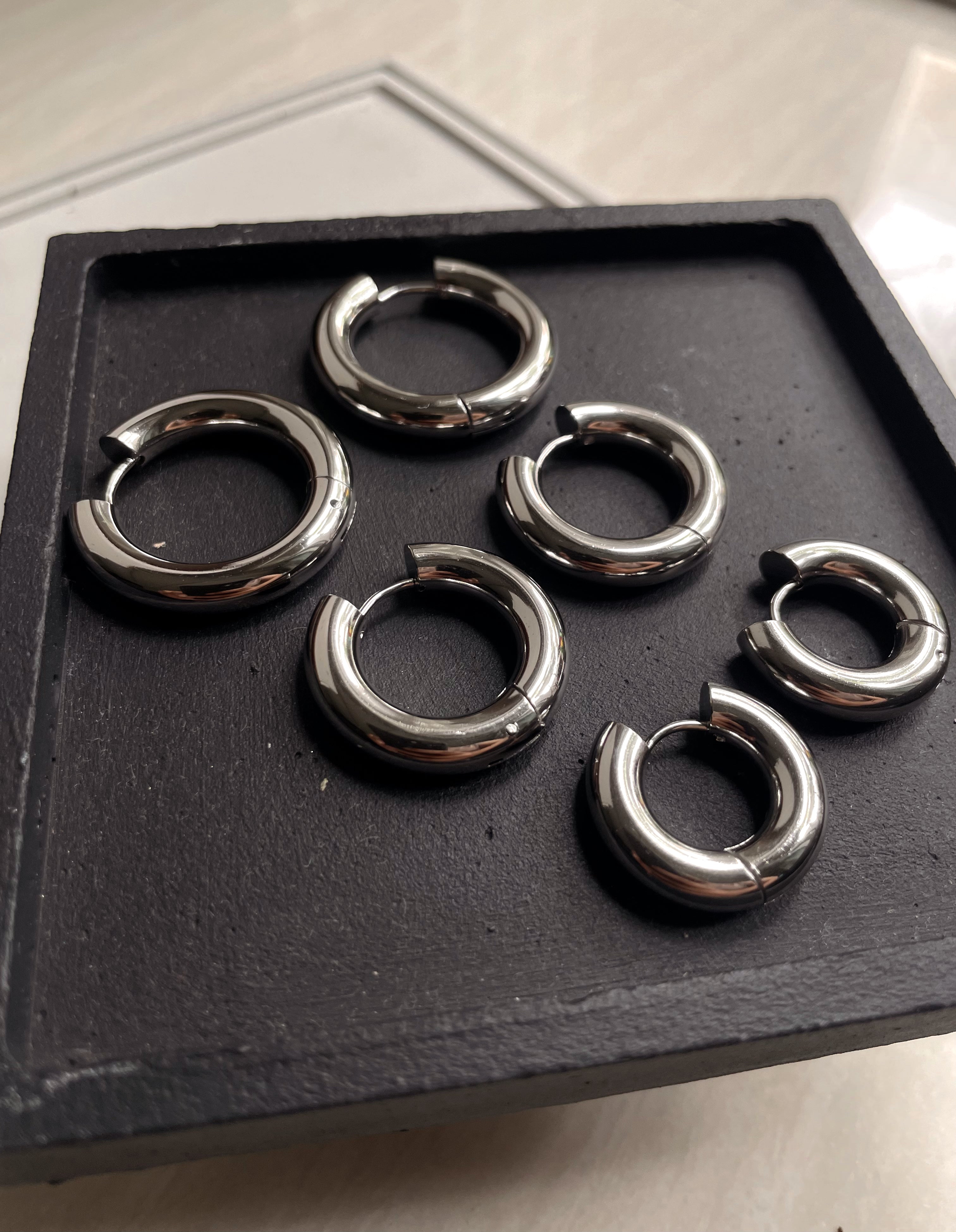 GEMMA | Tarnish Free | Gold Chunky Hoop | Earrings (5 sizes)