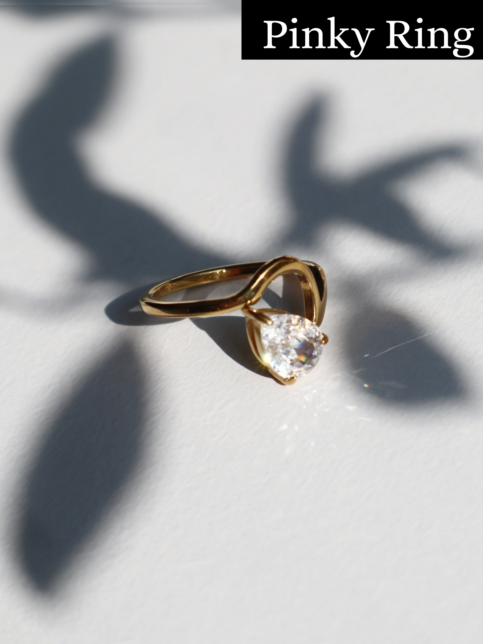 Whimsy| Tarnish-Free| Gold Pinky Ring