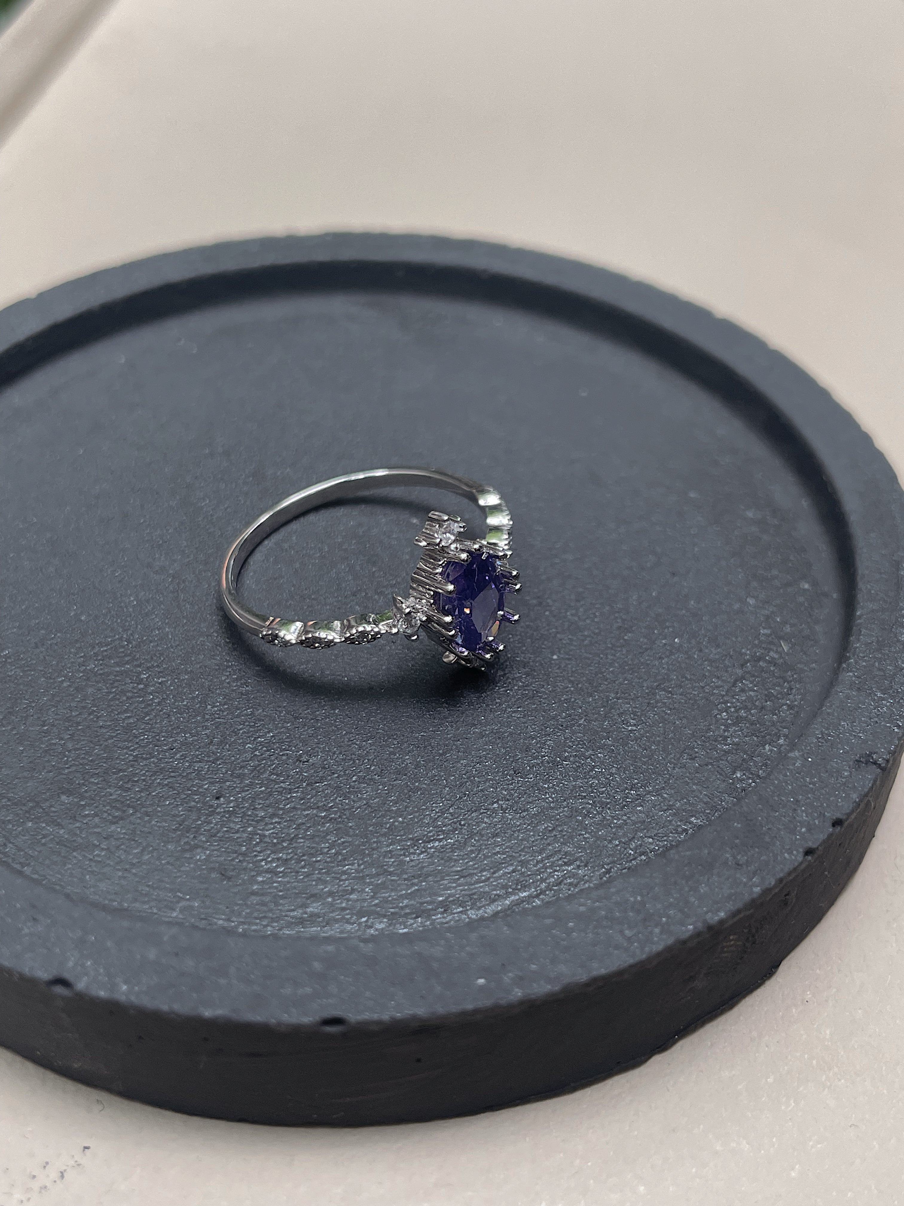 LAVENDER | S925 Sterling Silver I 18k Gold/Platinum Plated I Purple Cubic Zirconia | Ring