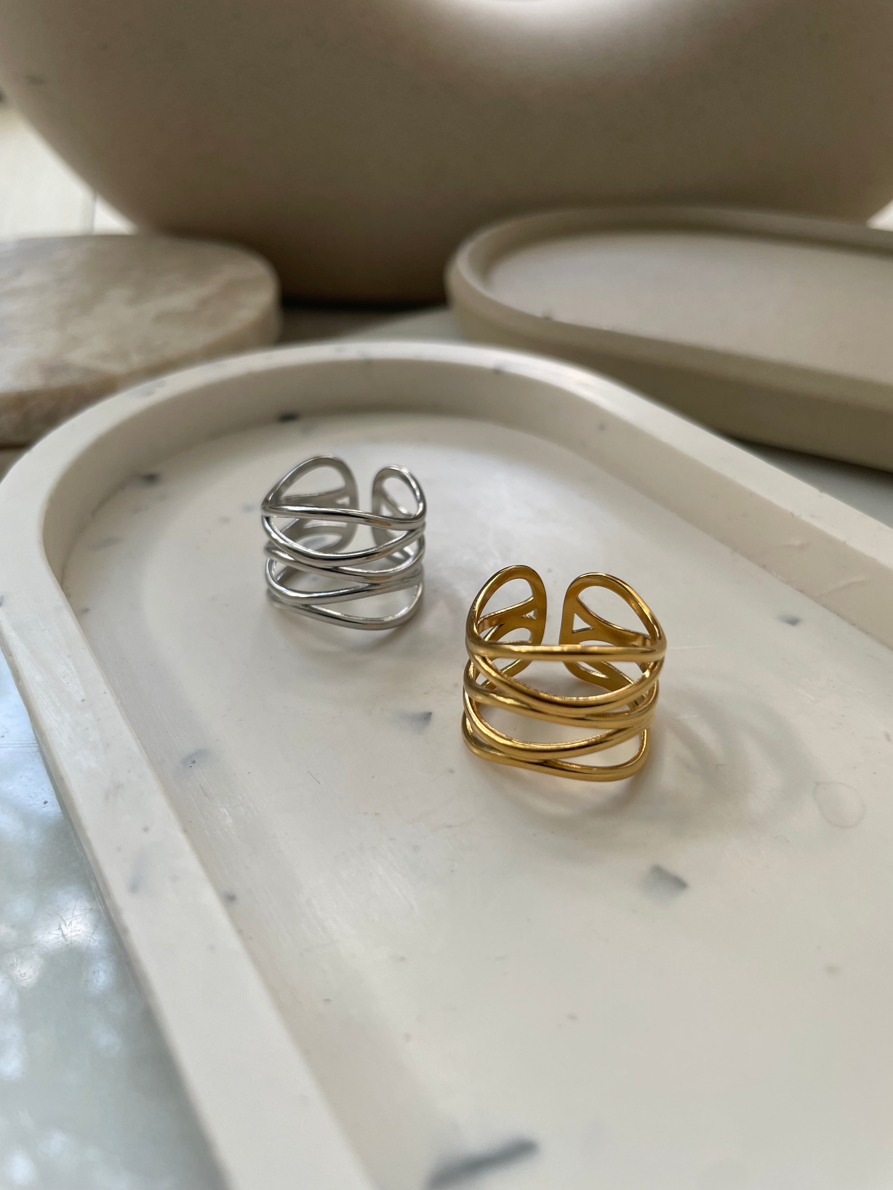 SERENE|Tarnish-Free|Minimalist Ring|Adjustable