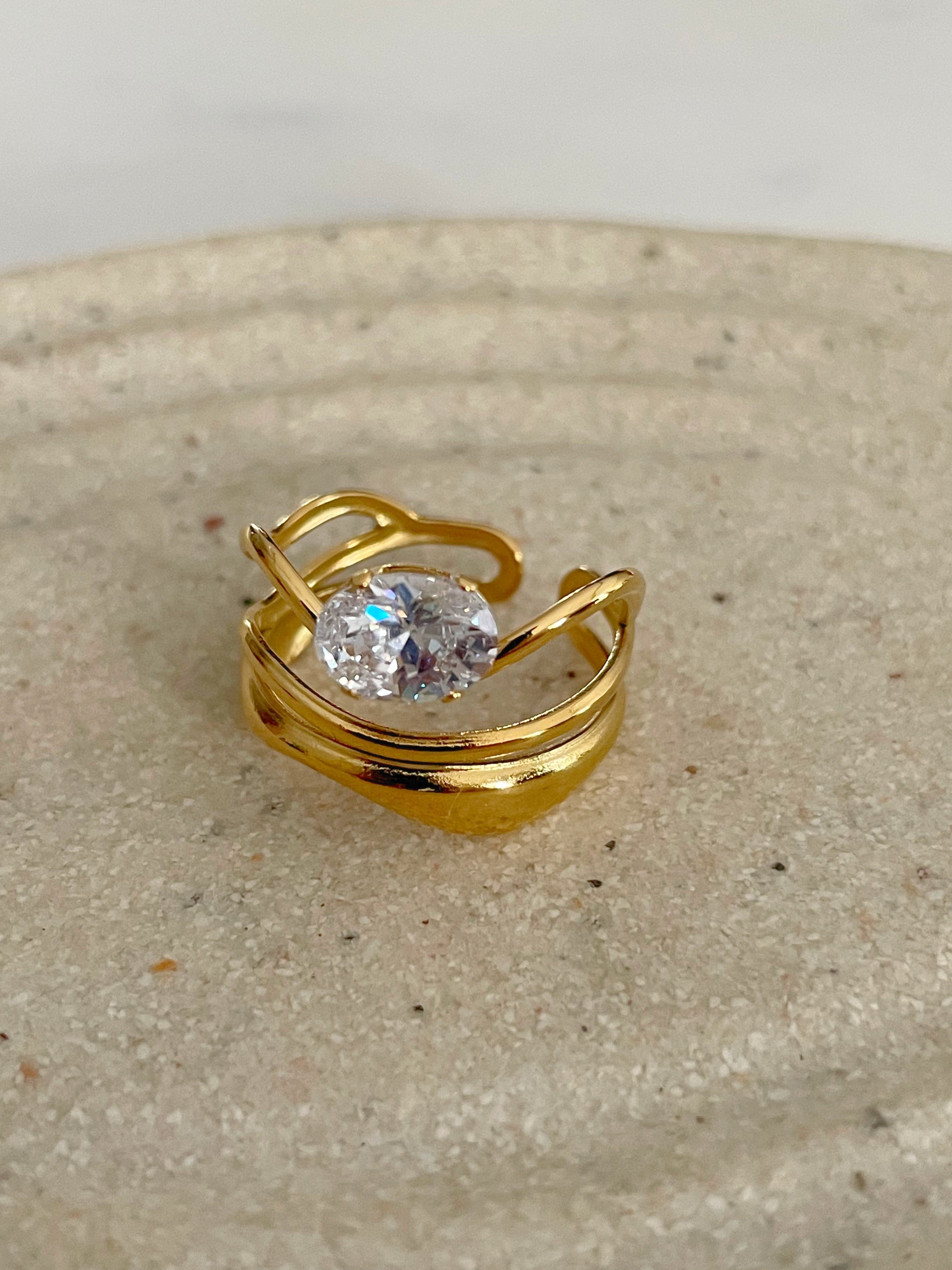 SOFT TIDE | Adjustable Gold Ring