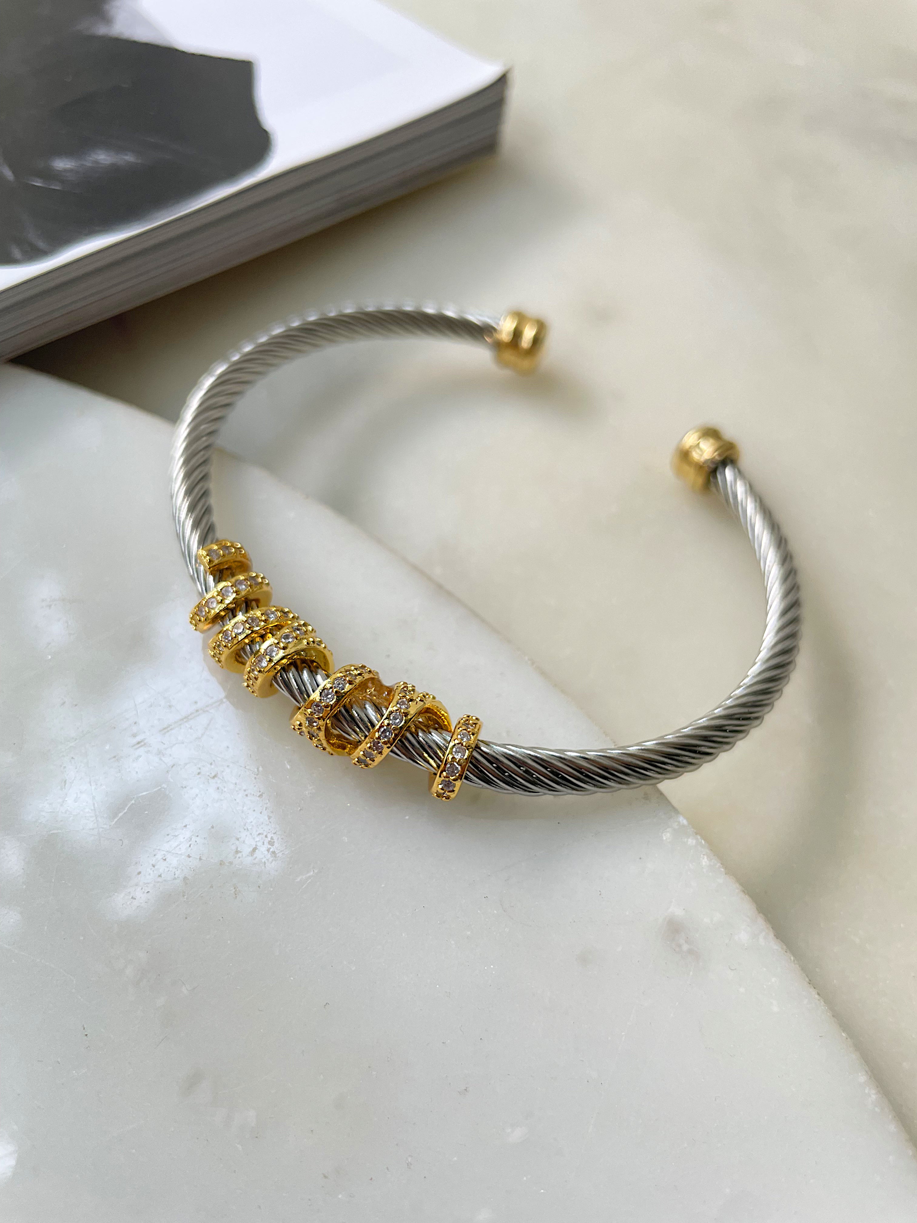 VESPERA | Tarnish Free | Stainless Steel | Silver and Gold  (1 piece)