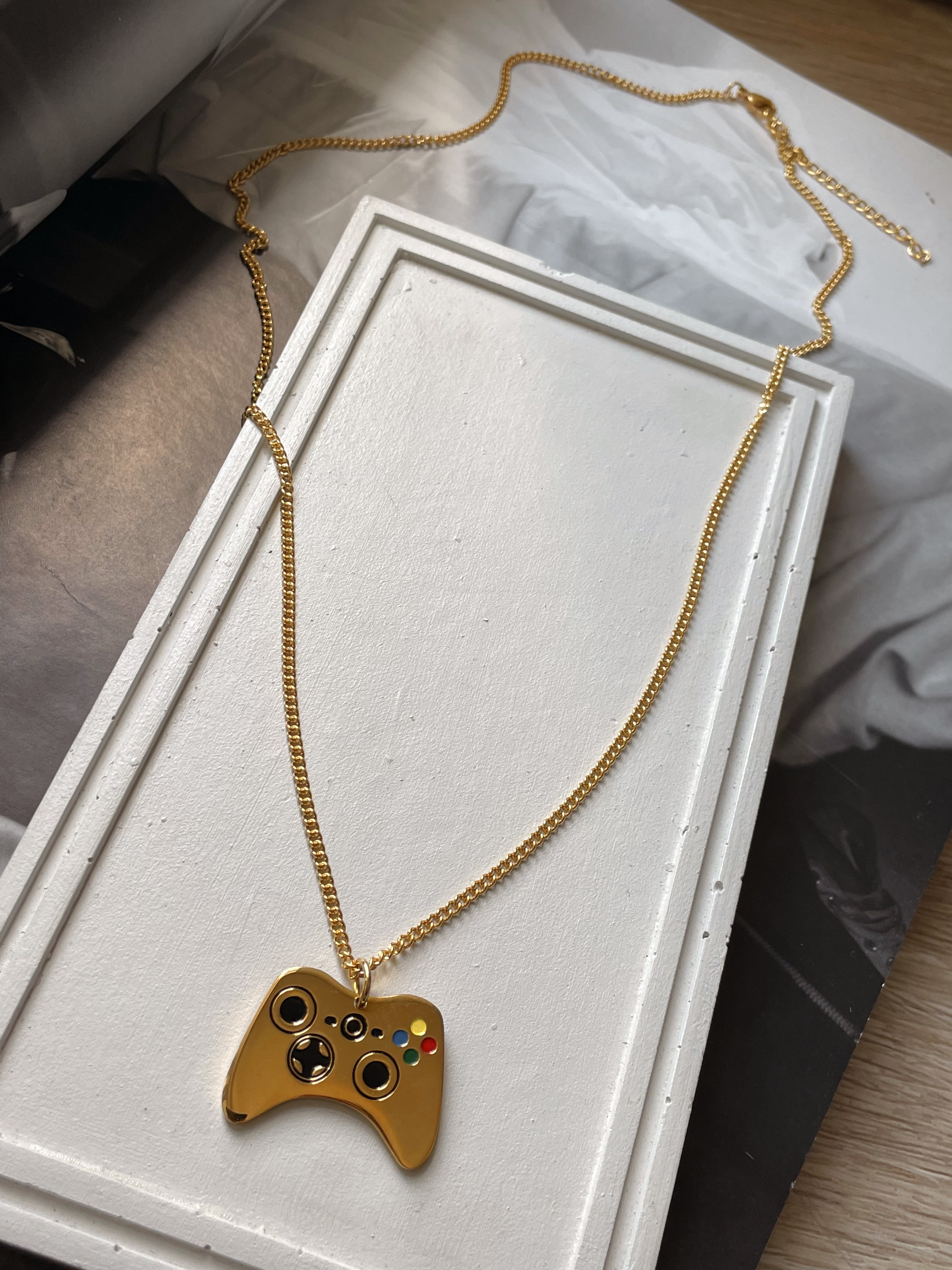 MVP | ZibaMan | Gold/Silver Console Pendant Necklace | Tarnish-Free