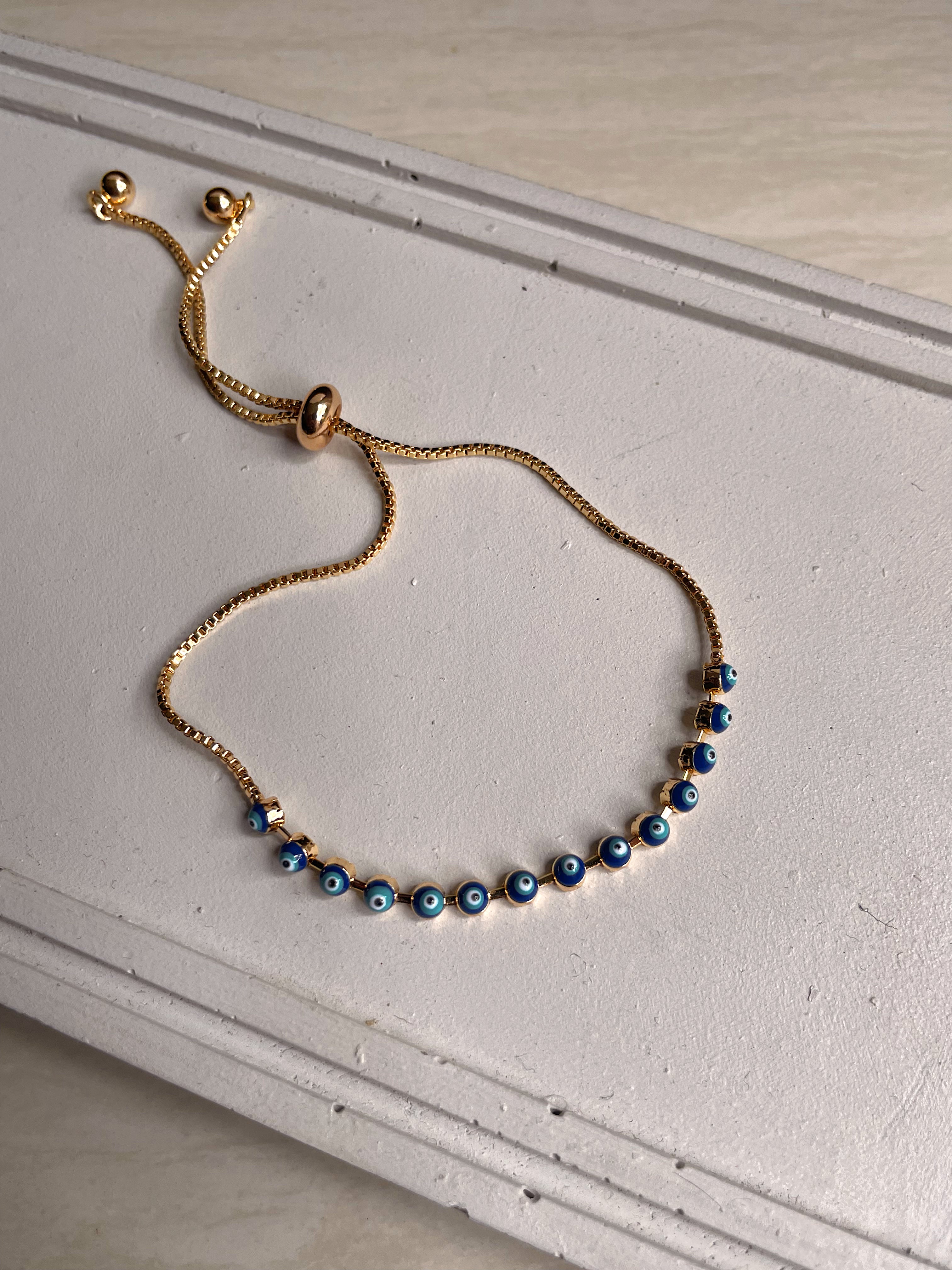 MAIA | Dainty Evil Eye Bracelet
