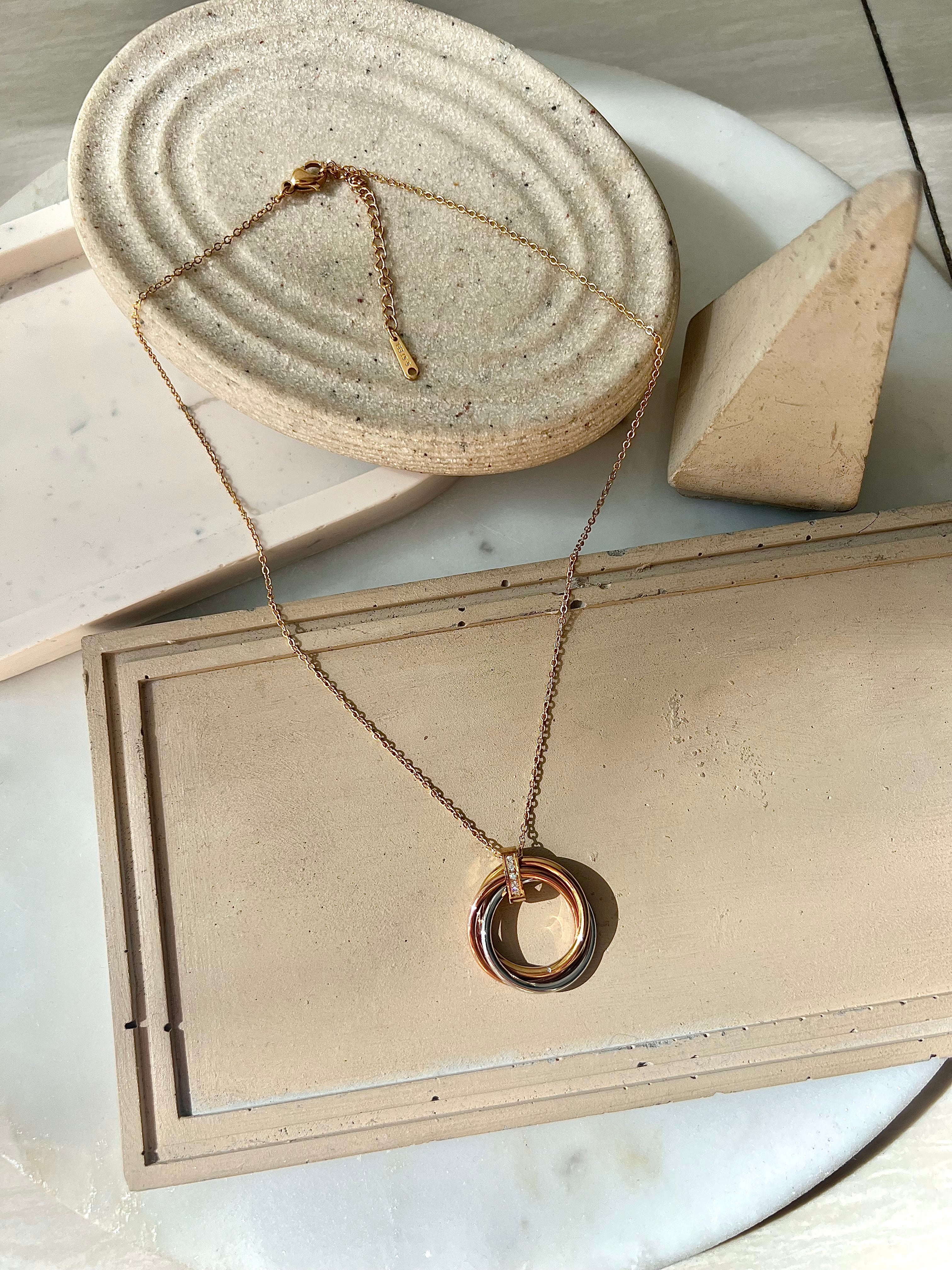INTERTWINE NECKLACE | Tarnish-Free | Gold/Silver/Rose Gold | Necklace