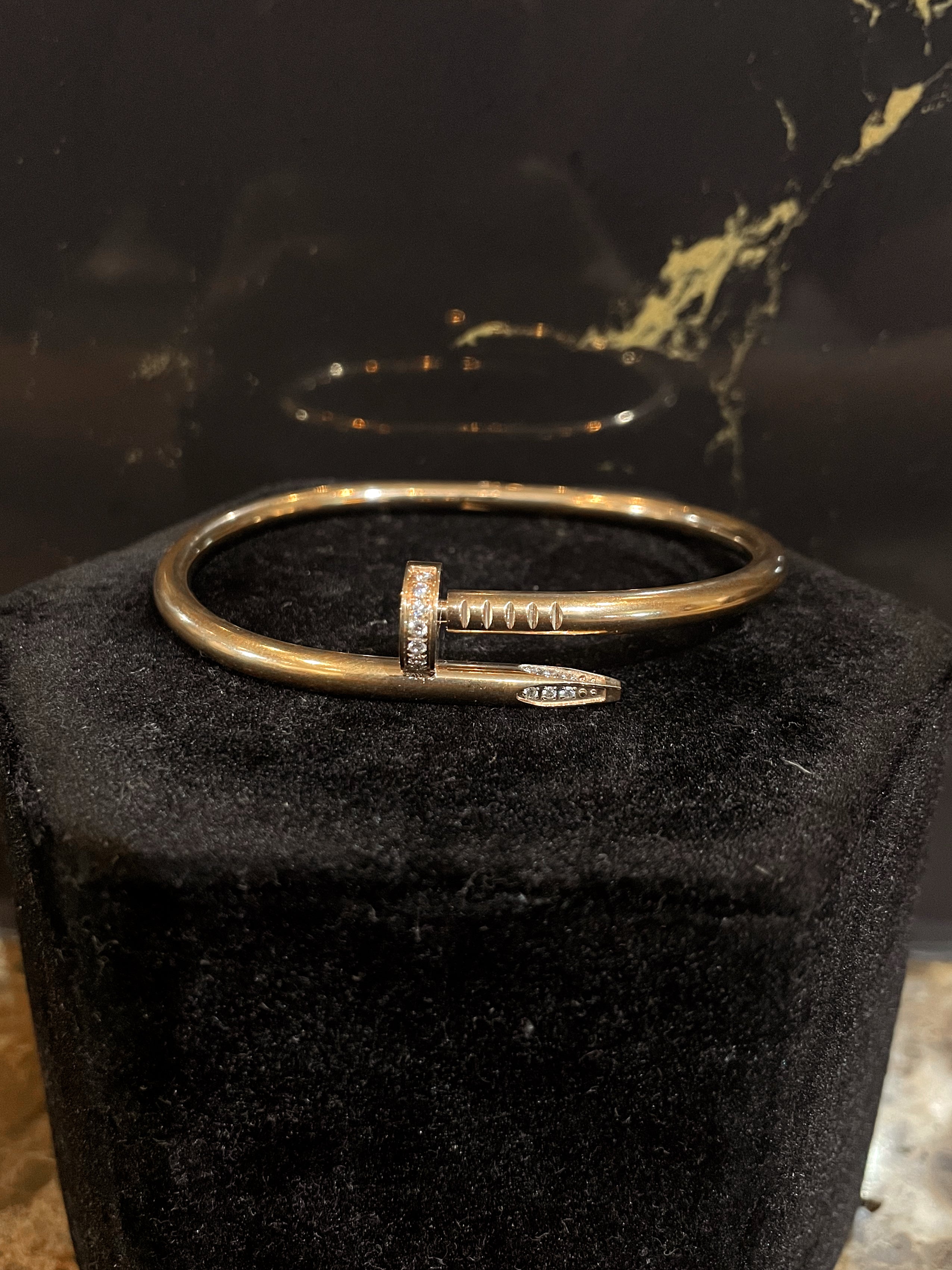 NAILED IT BRACELET | Tarnish Free | Stainless Steel | Gold/Silver/Rose-Gold | Nail Bracelet (1 piece)