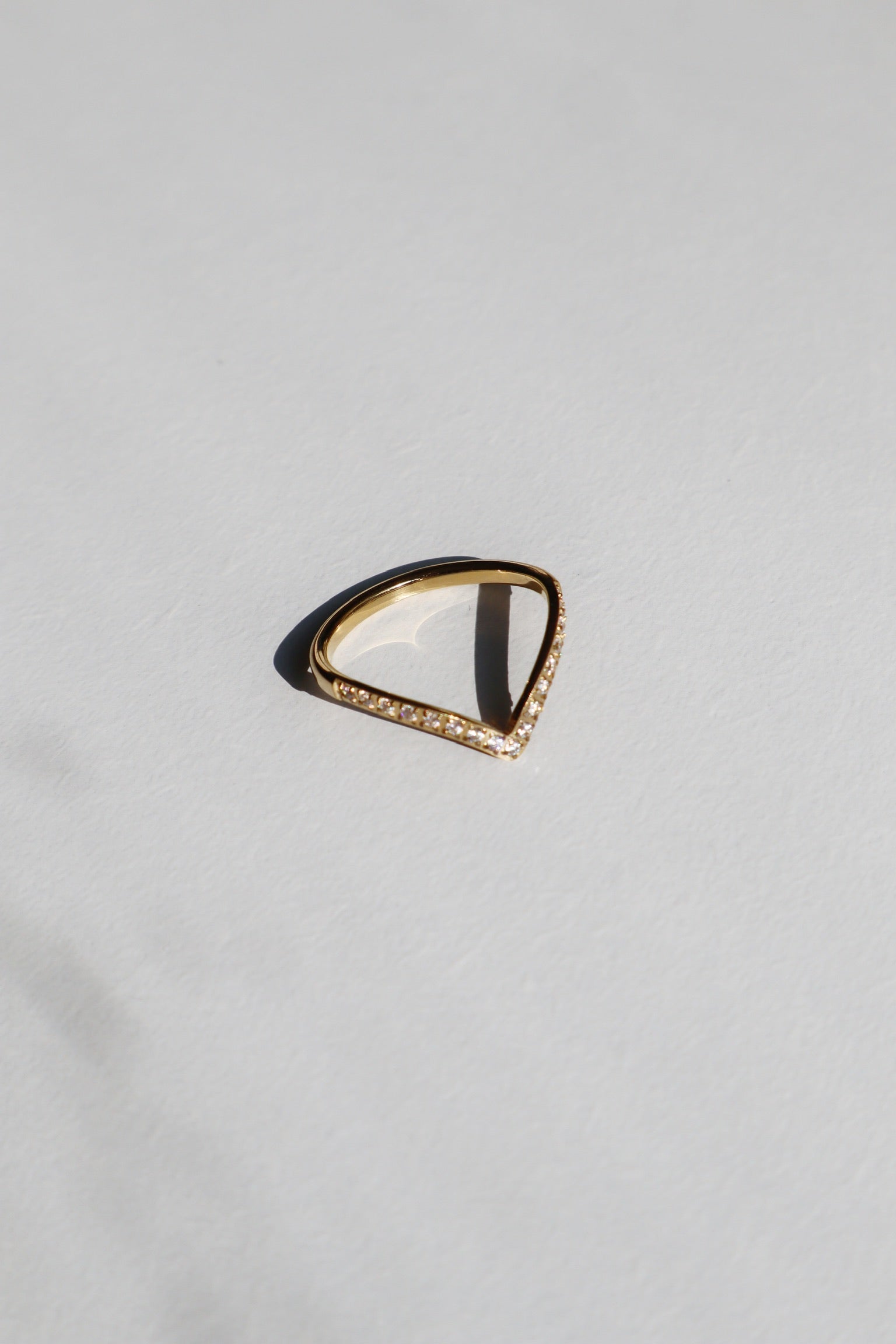 ROYALTY | Tarnish Free | Minimalist Gold V shaped Ring