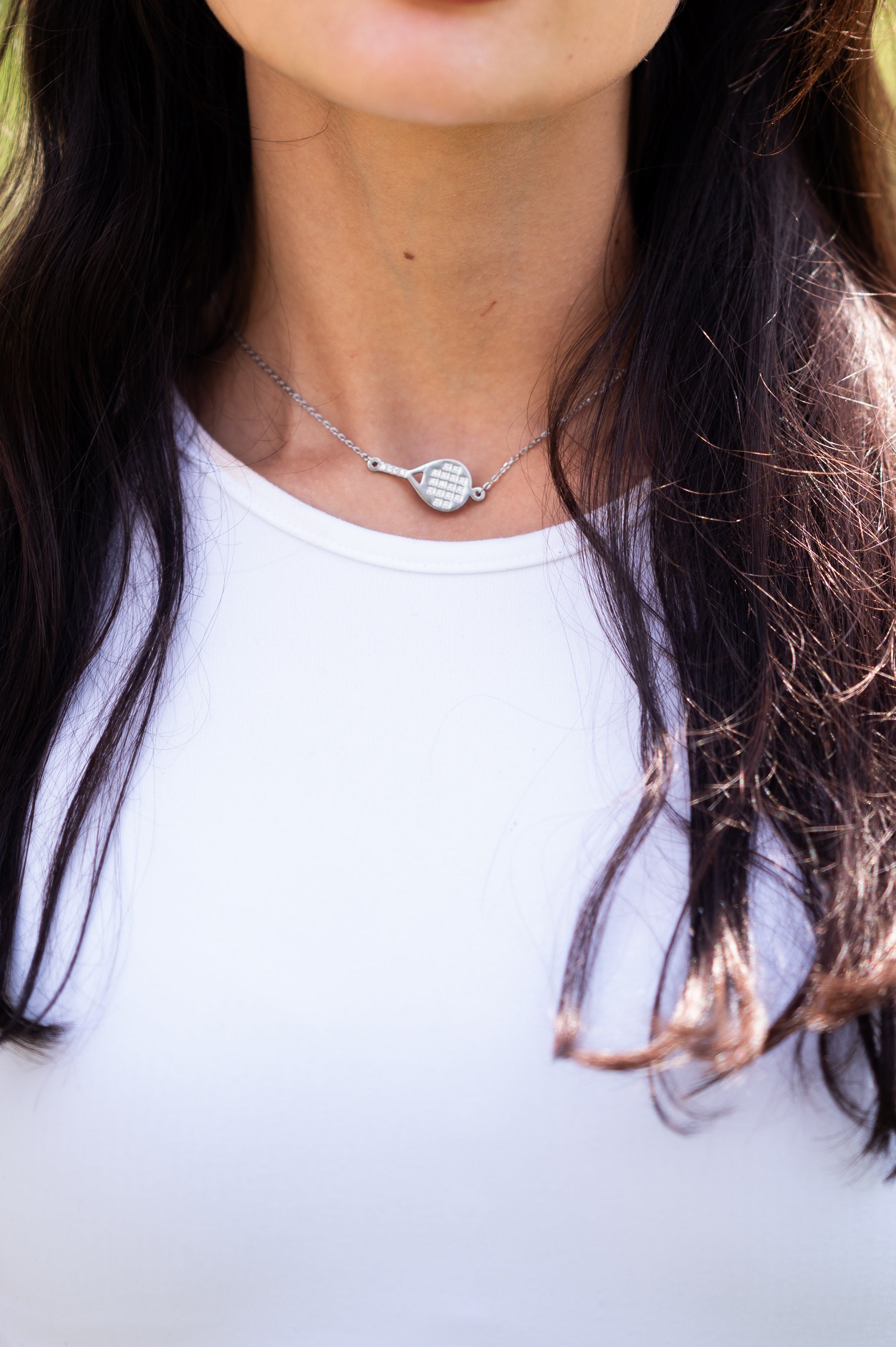PADEL STUDDED | Tarnish-Free | Stainless Steel | Cubic Zirconia | Gold/Silver | Padel Necklace/Bracelet