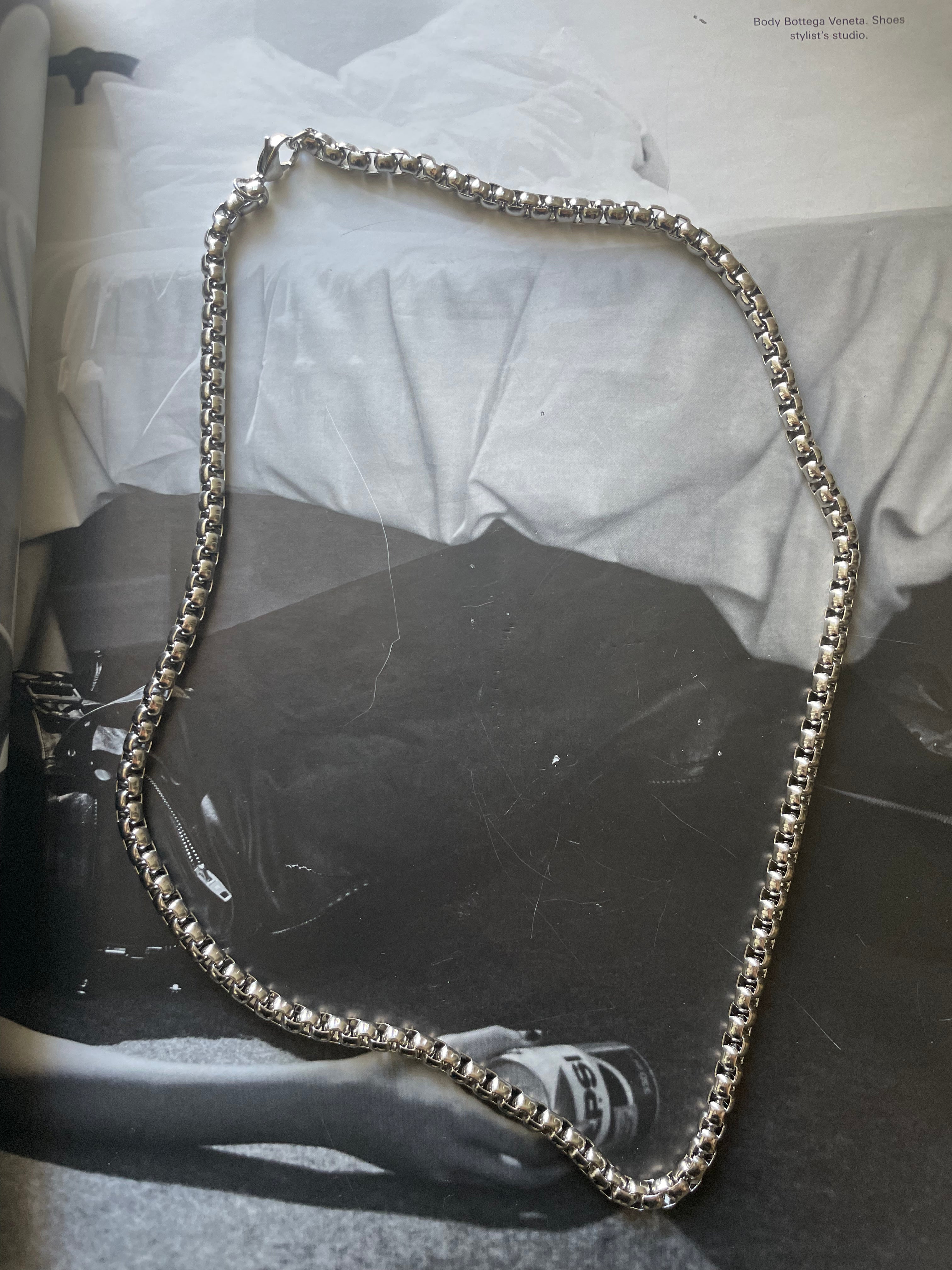 ENTICING | ZibaMan | Box Link Silver/Gold Necklace | Tarnish-Free