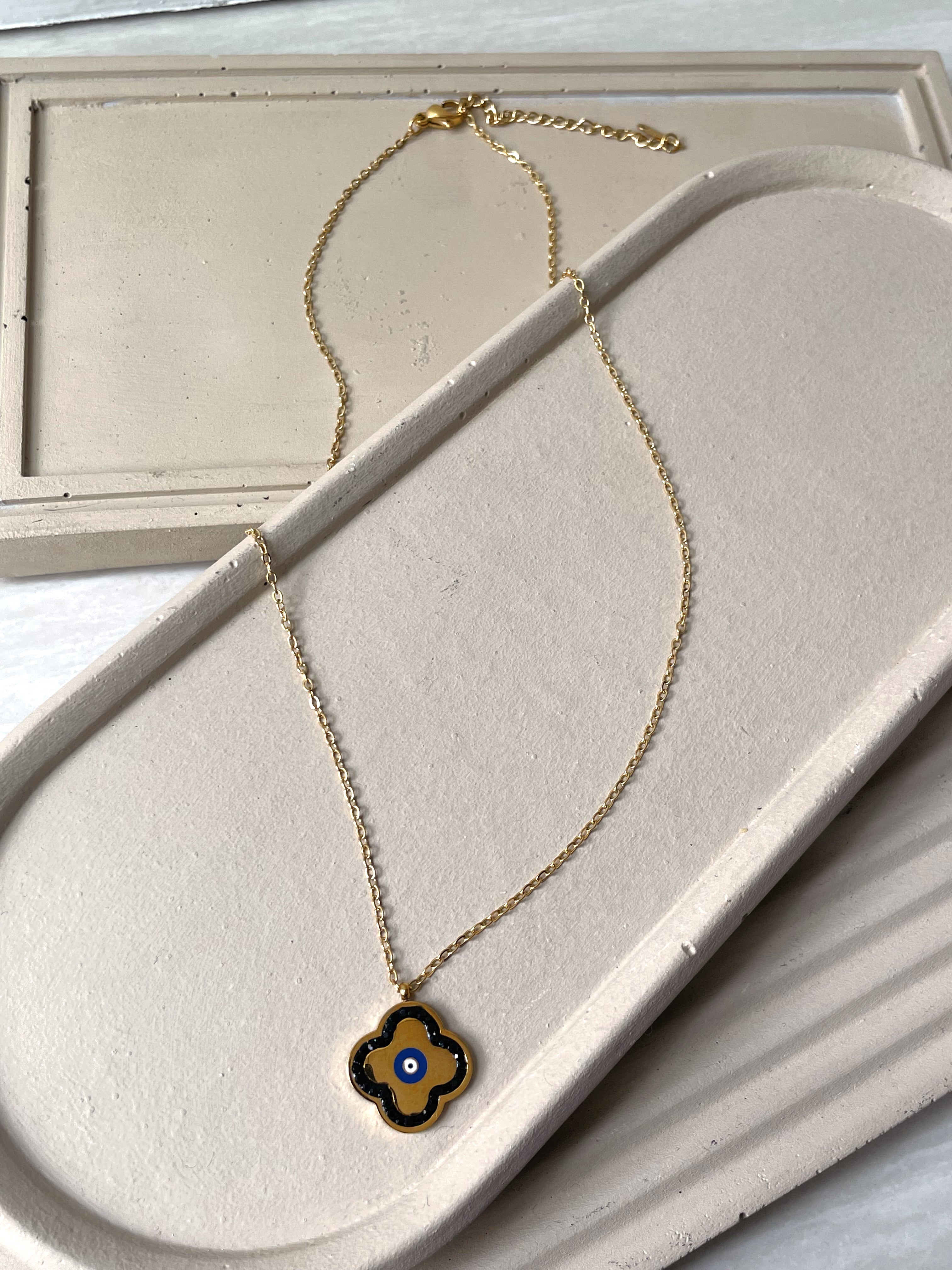 IVANA | Stainless Steel | Gold Evil Eye | Necklace