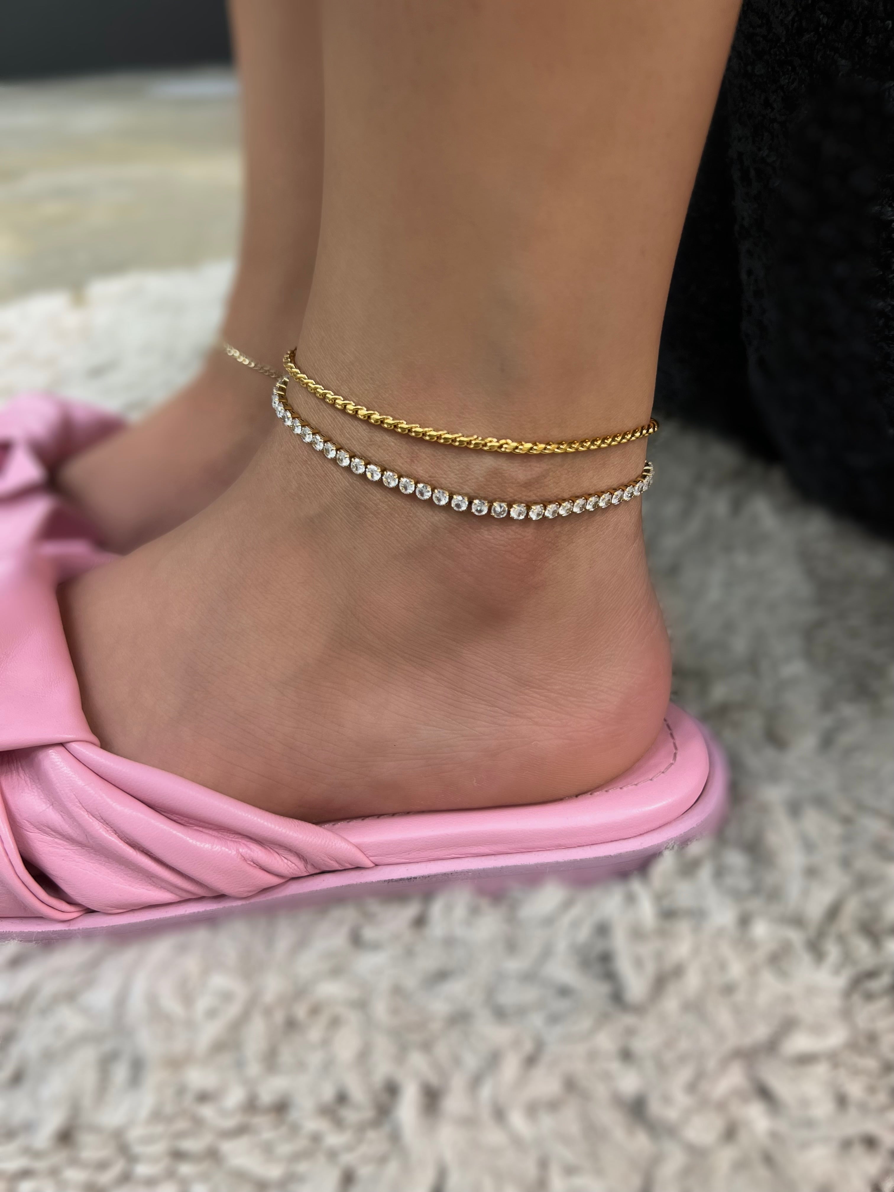 LOADED | Tarnish-Free | Anklet | Stainless Steel | Gold