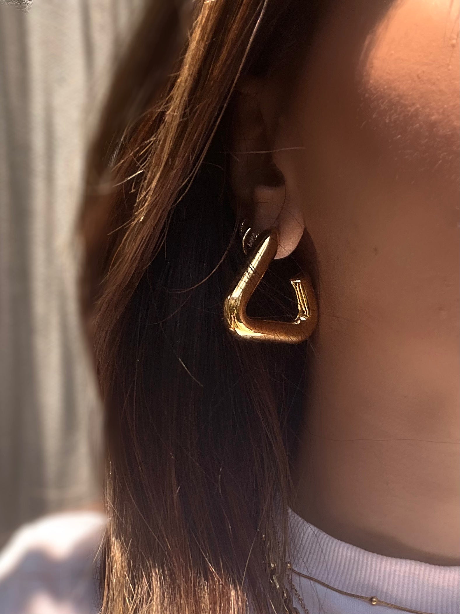 REBEL | Tarnish Free | Gold/Silver Chunky Triangle | Earring
