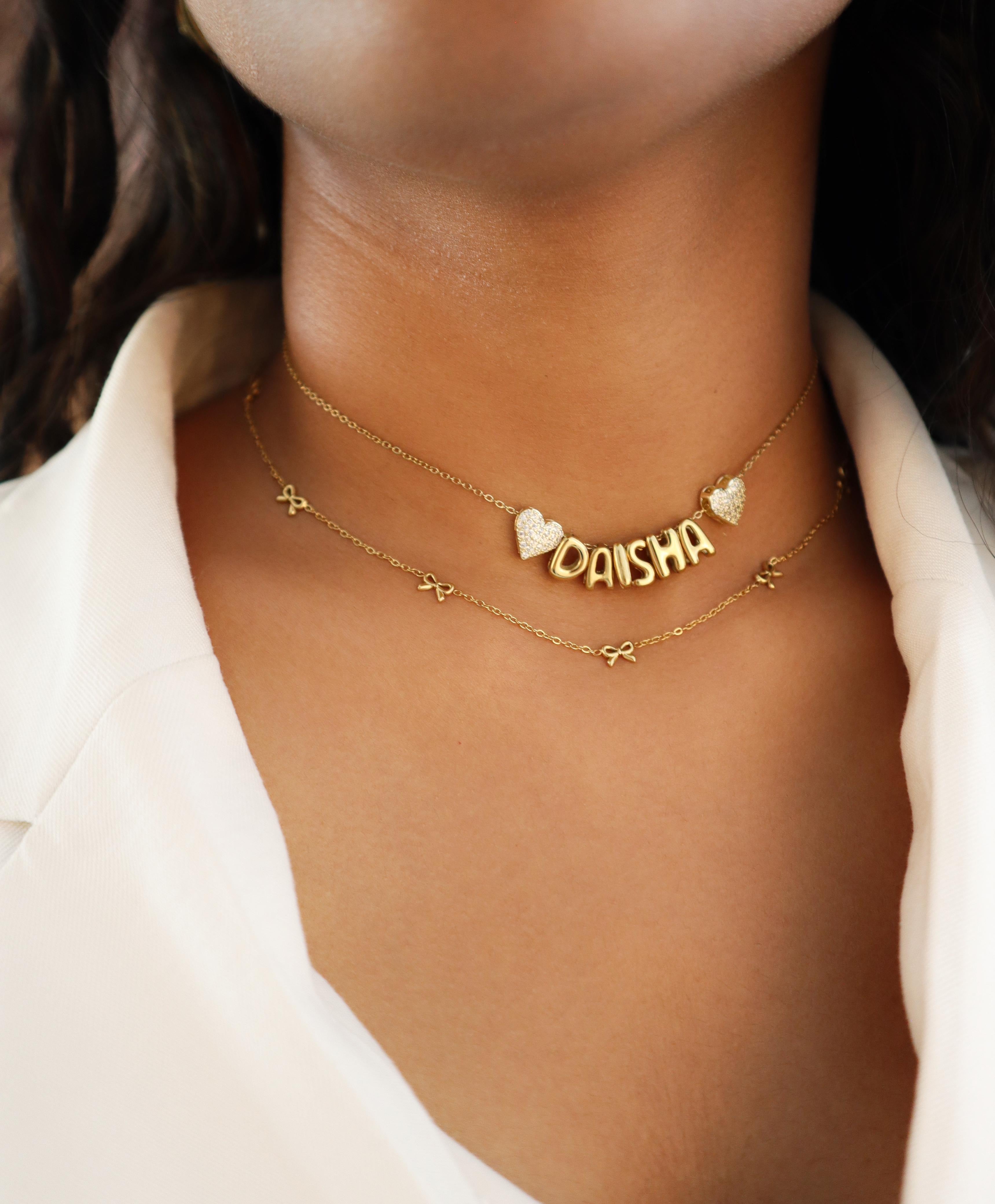 BETTY| Tarnish Free | Stainless Steel | Gold Mult Bow | Necklace