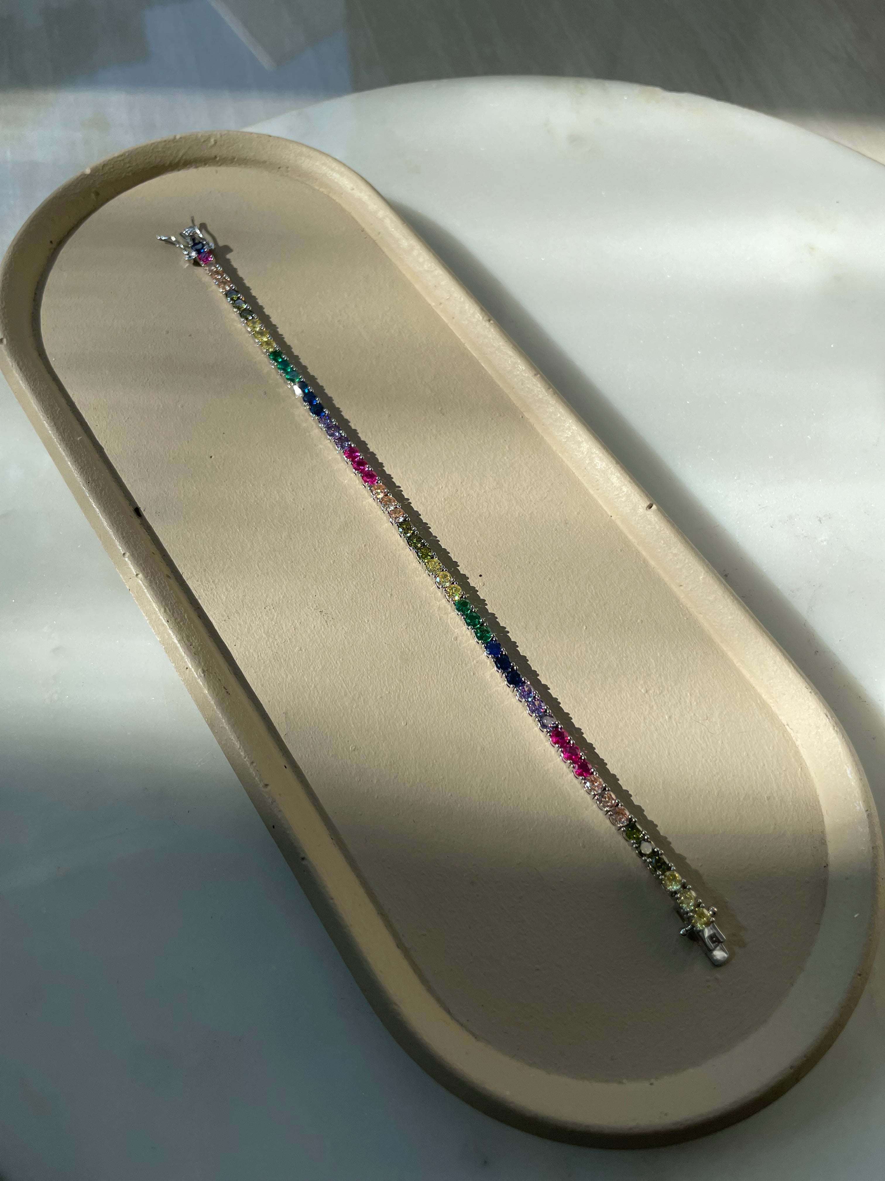 DIAMOND CONFETTI|Multicolour Tennis Bracelet
