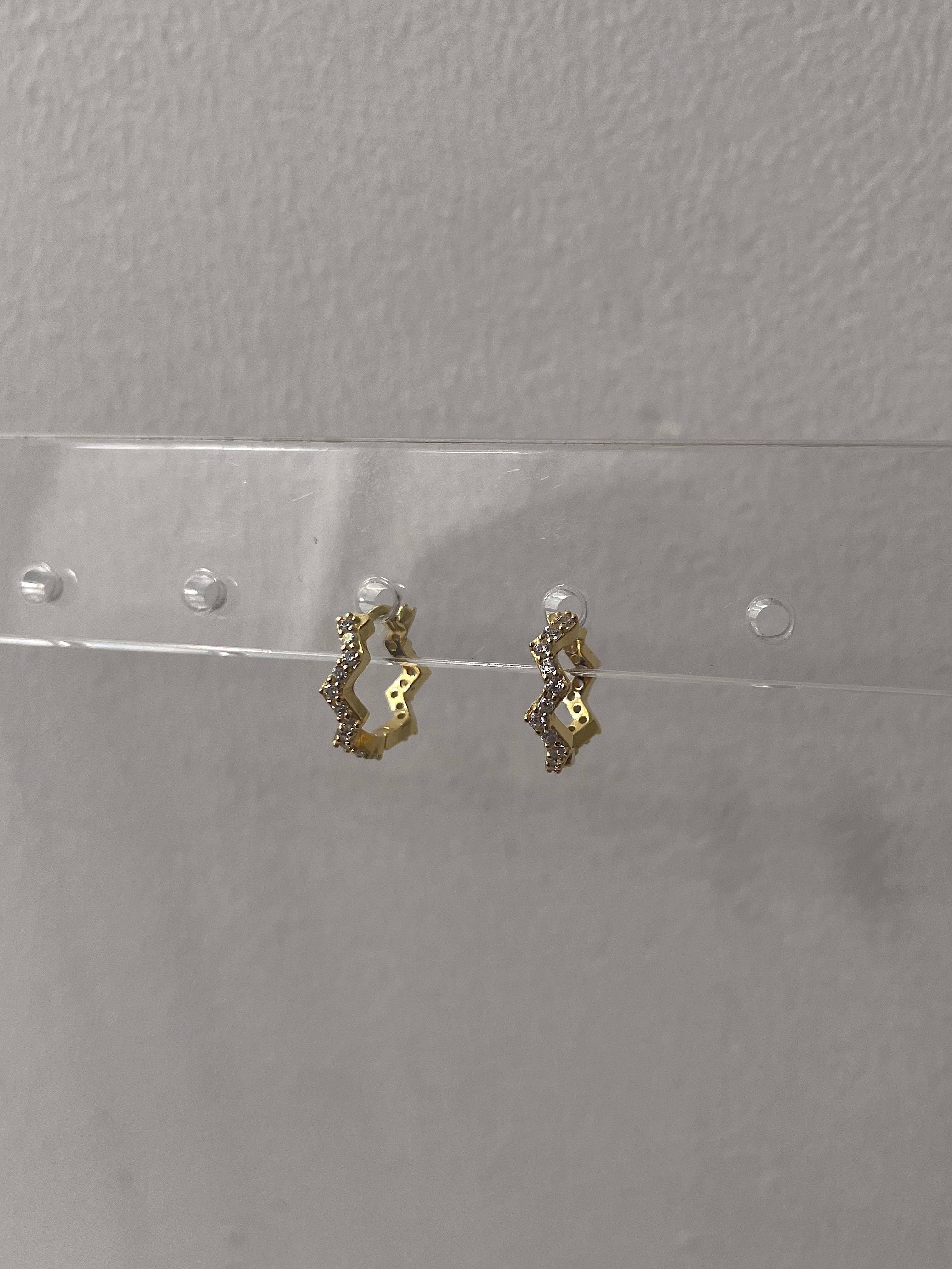 ENLIGHTEN | S925 Sterling Silver | 18ct Gold/Silver Plated | Zigzag Earrings