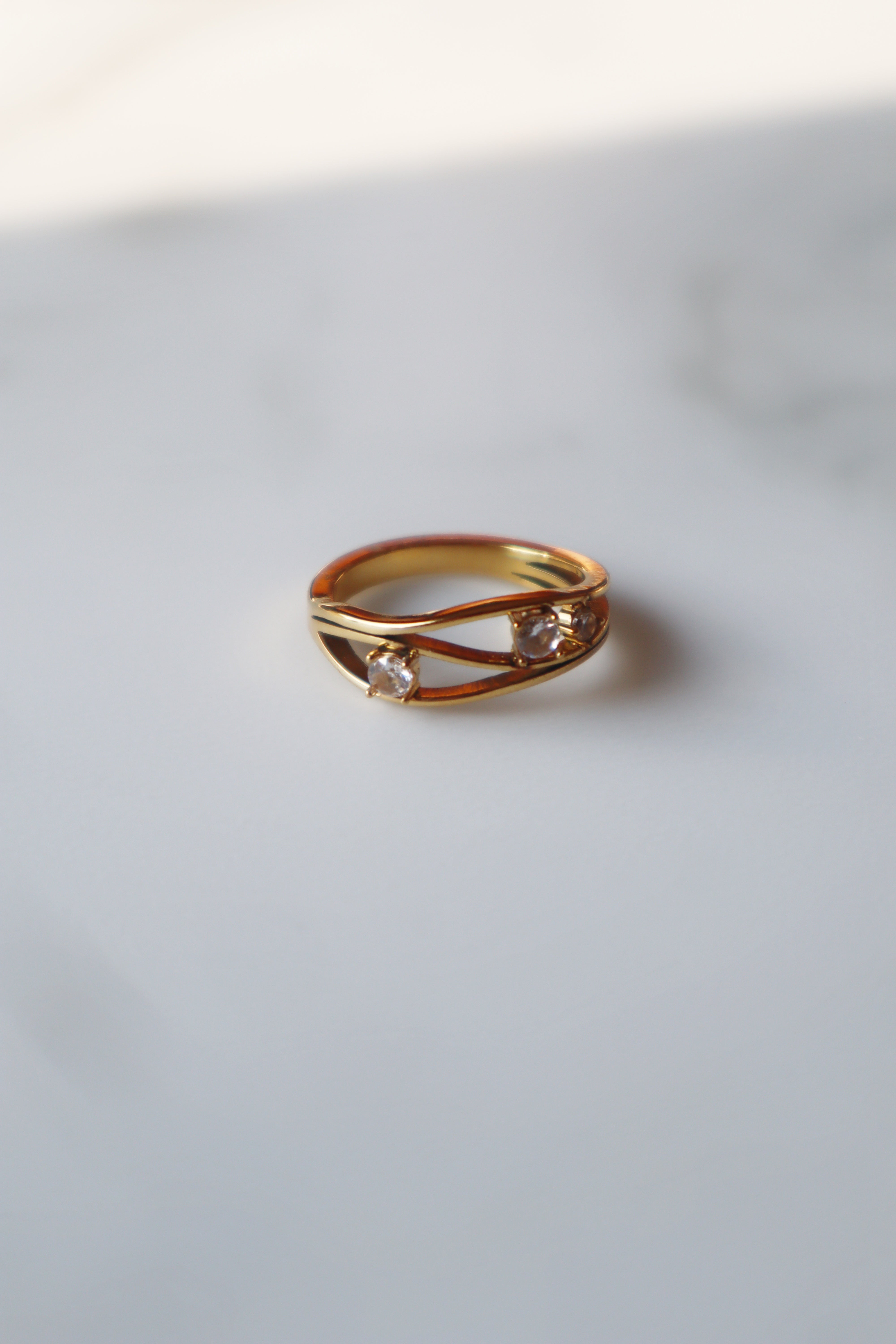 ZIAANA | Tarnish Free| 2 or 3 layer gold ring
