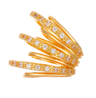 GLAMOROUS| CUBIC ZIRCONIA EAR-CUFF| SINGLE PIECE