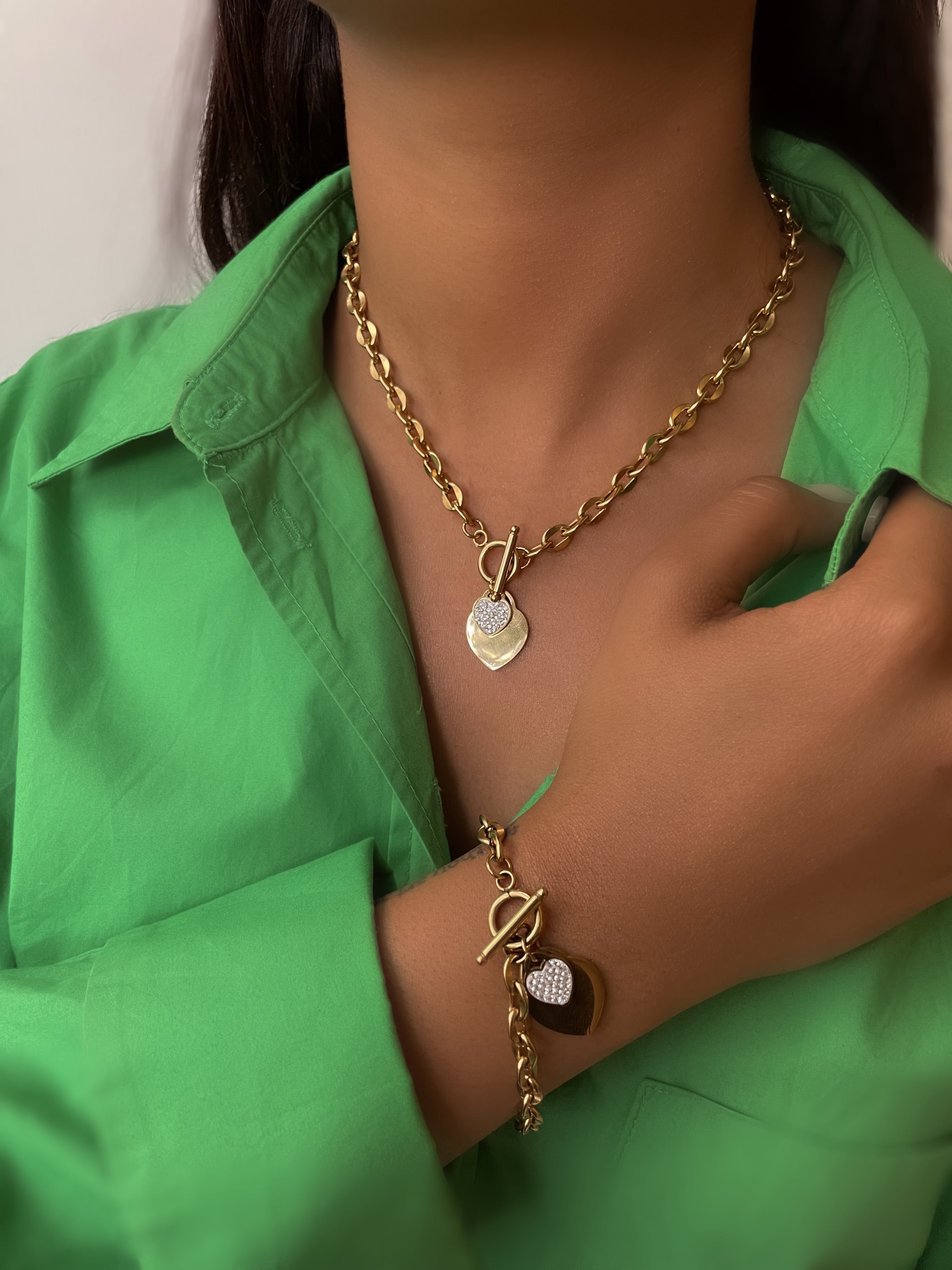 HEART OF HEARTS I Tarnish Free Necklace/Bracelet/Earrings