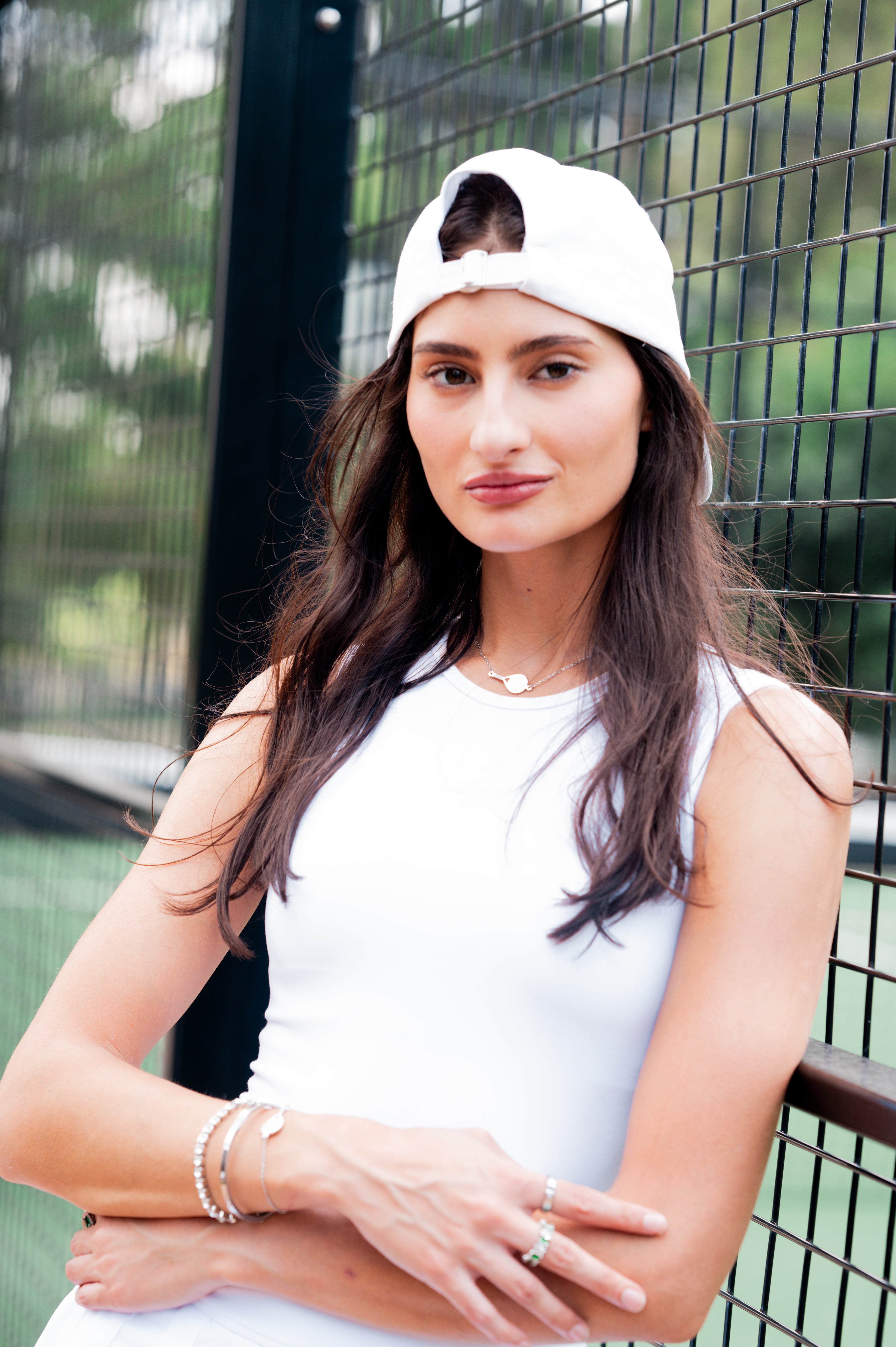 PADEL STUDDED | Tarnish-Free | Stainless Steel | Cubic Zirconia | Gold/Silver | Padel Necklace/Bracelet