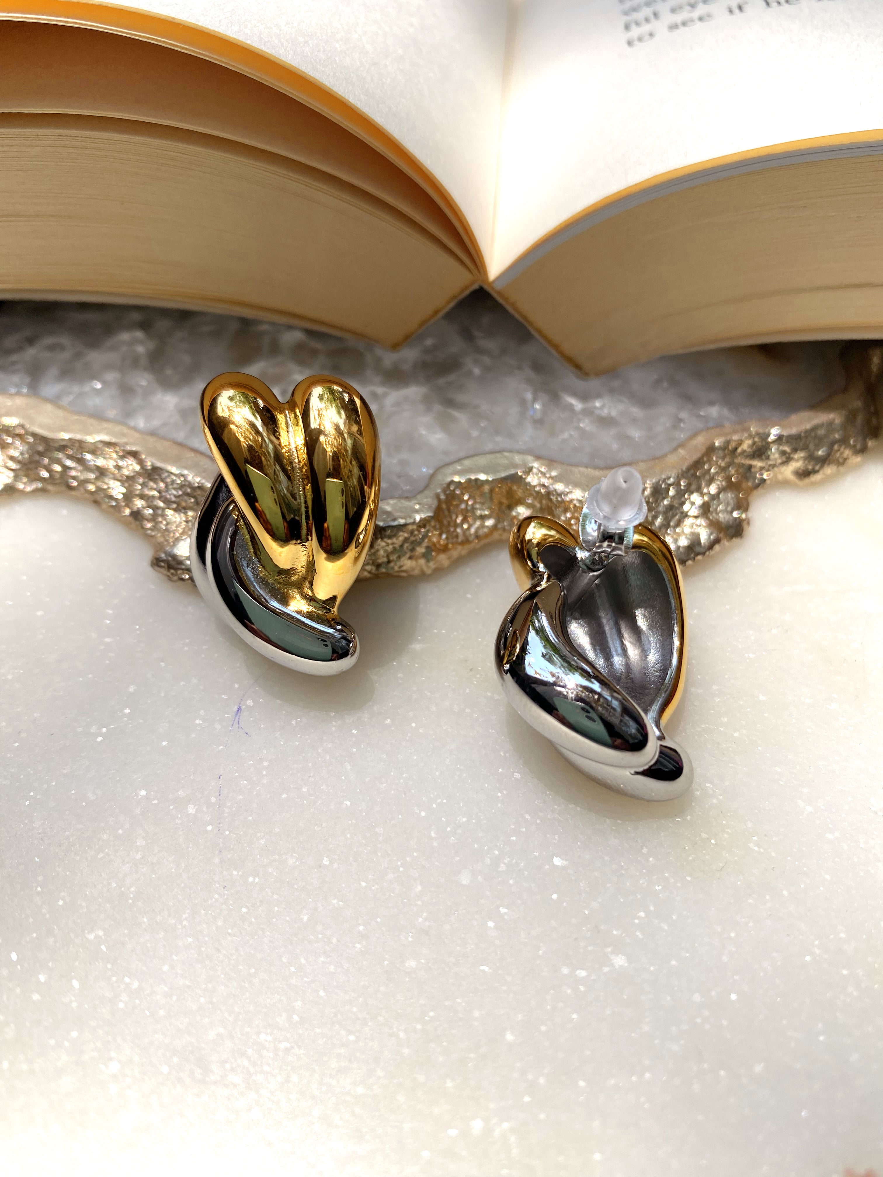 ROBIN | Tarnish Free | Gold/SilverGold Chunky Earring