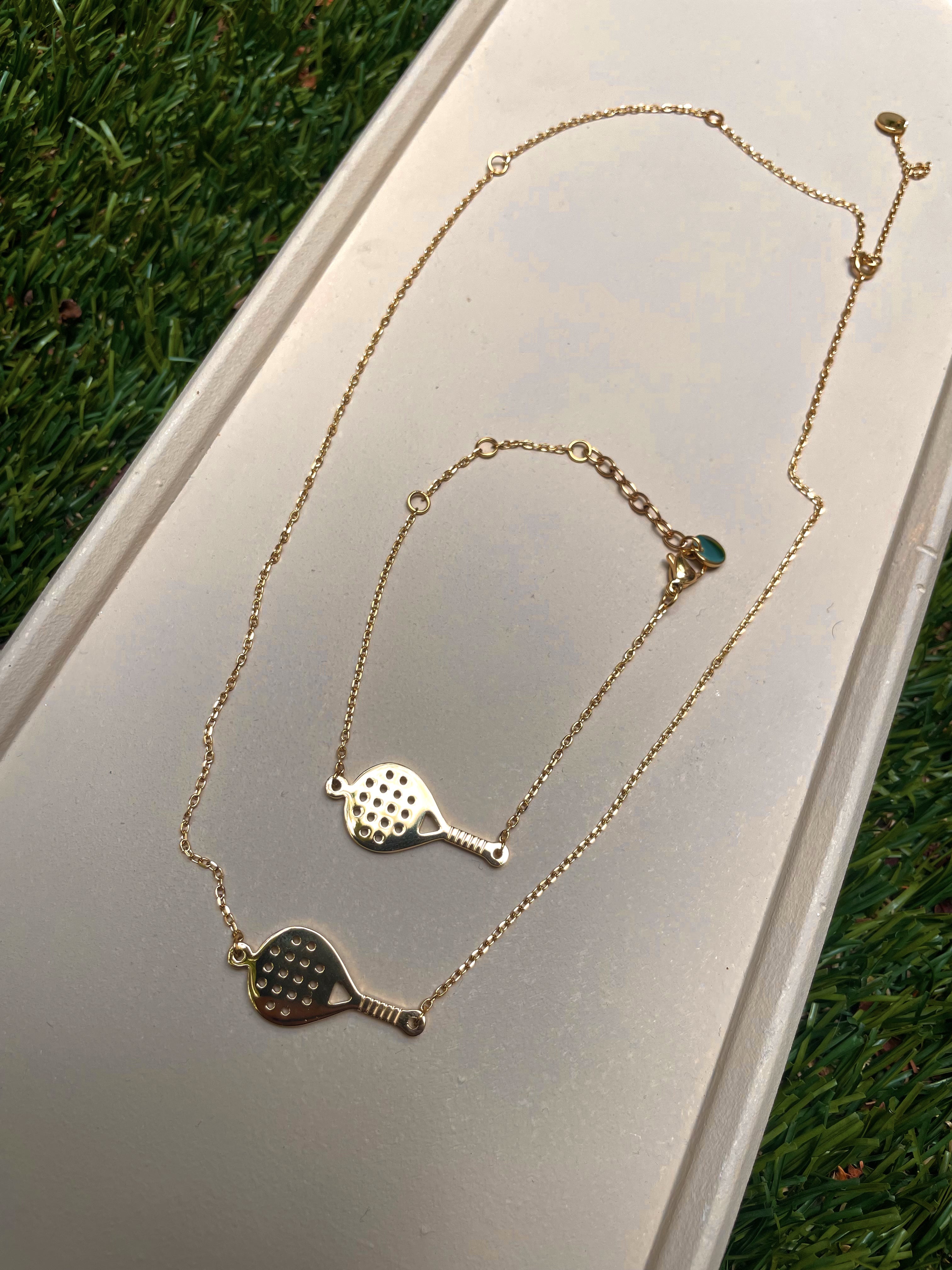 PADEL CLASSIC | Tarnish-Free | Stainless Steel | Gold/Silver | Padel Necklace/Bracelet