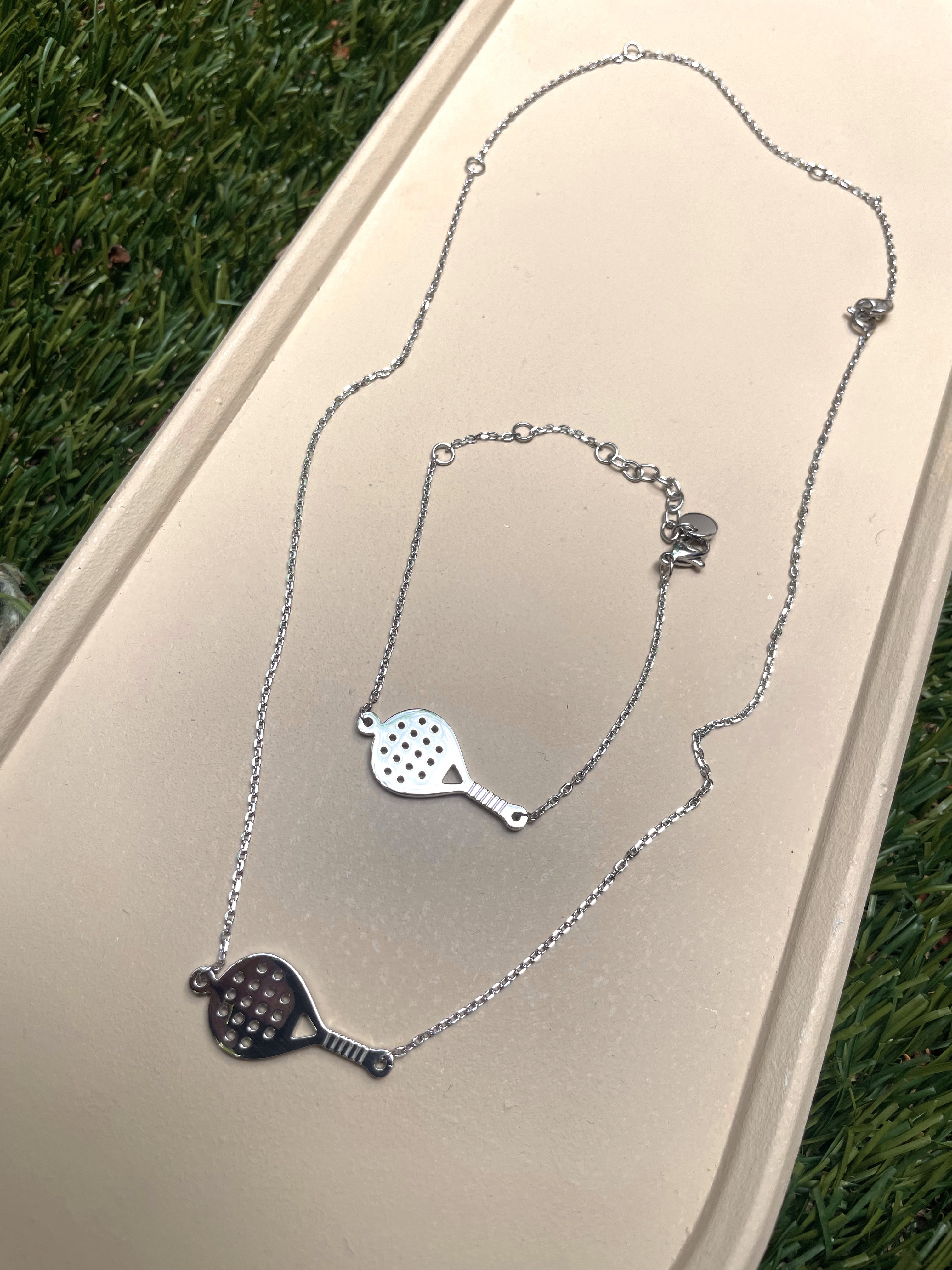 PADEL CLASSIC | Tarnish-Free | Stainless Steel | Gold/Silver | Padel Necklace/Bracelet