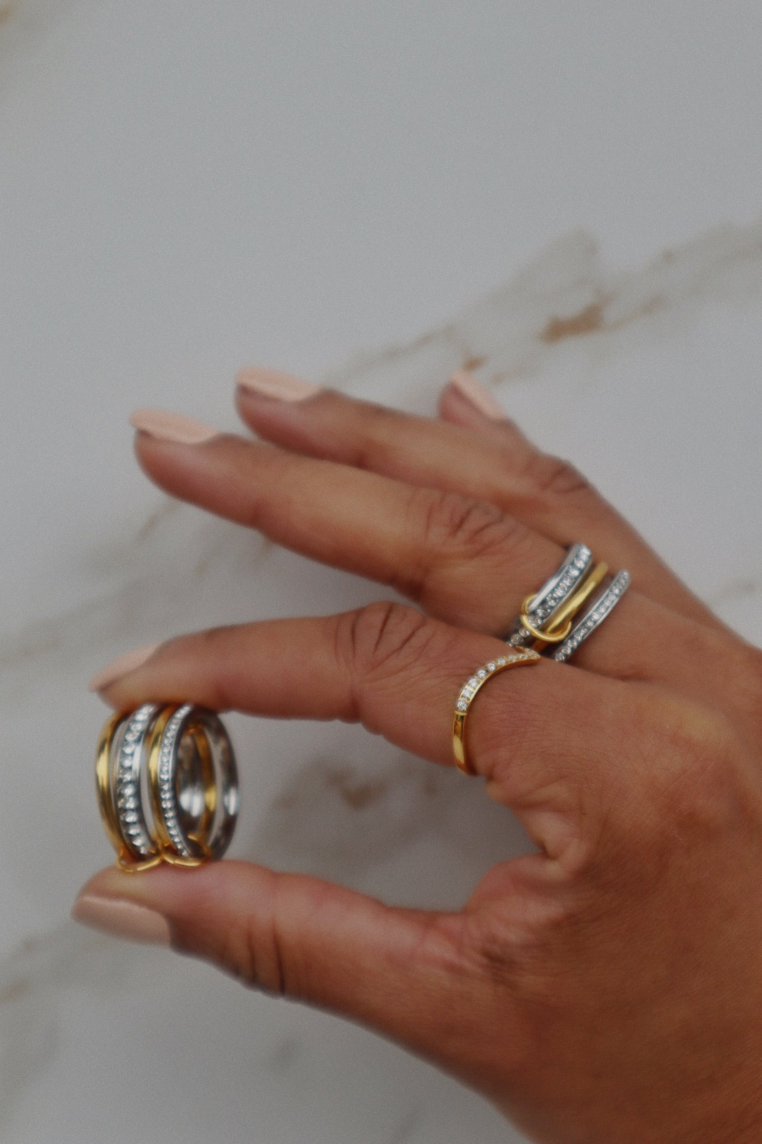 ROYALTY | Tarnish Free | Minimalist Gold V shaped Ring