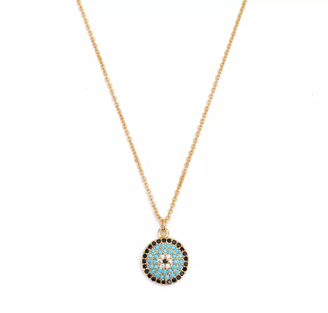 AURA | Gold/Silver/Rose-Gold | Evil Eye | Pendant necklace
