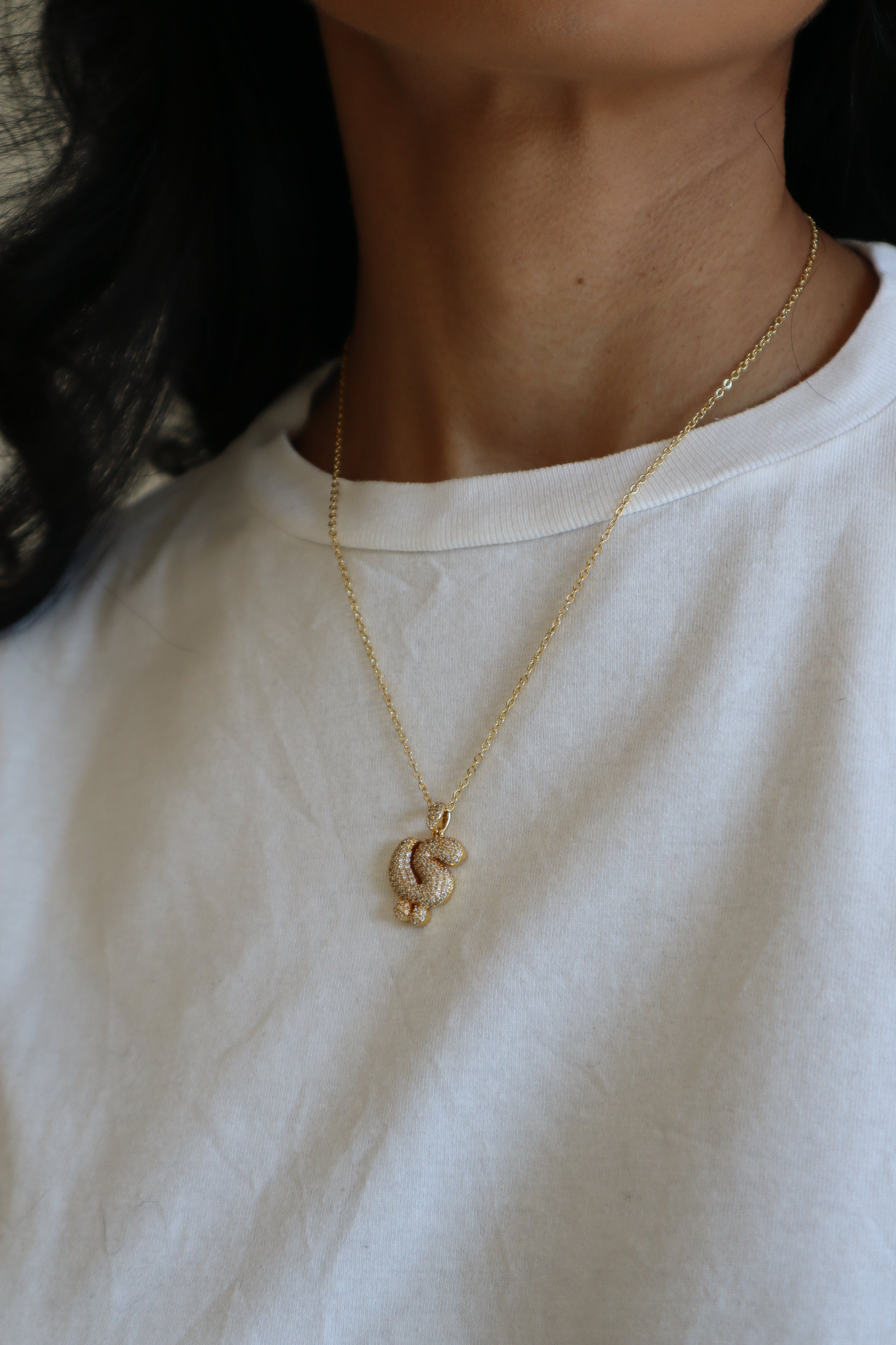 ARABIC BUBBLE GLAM INITIALS| PLATED