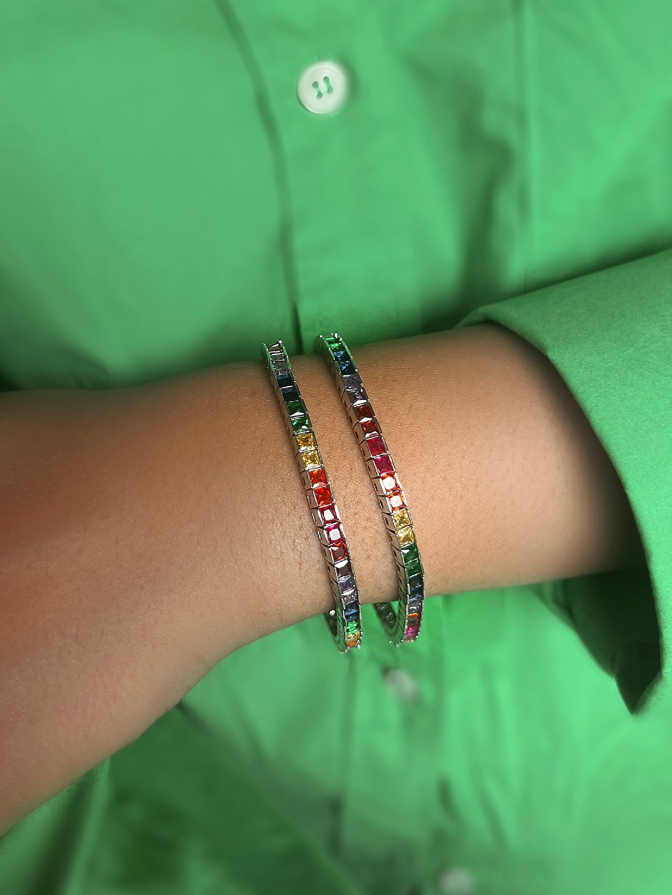 VIVA GLAM | Rainbow Tennis Bracelet