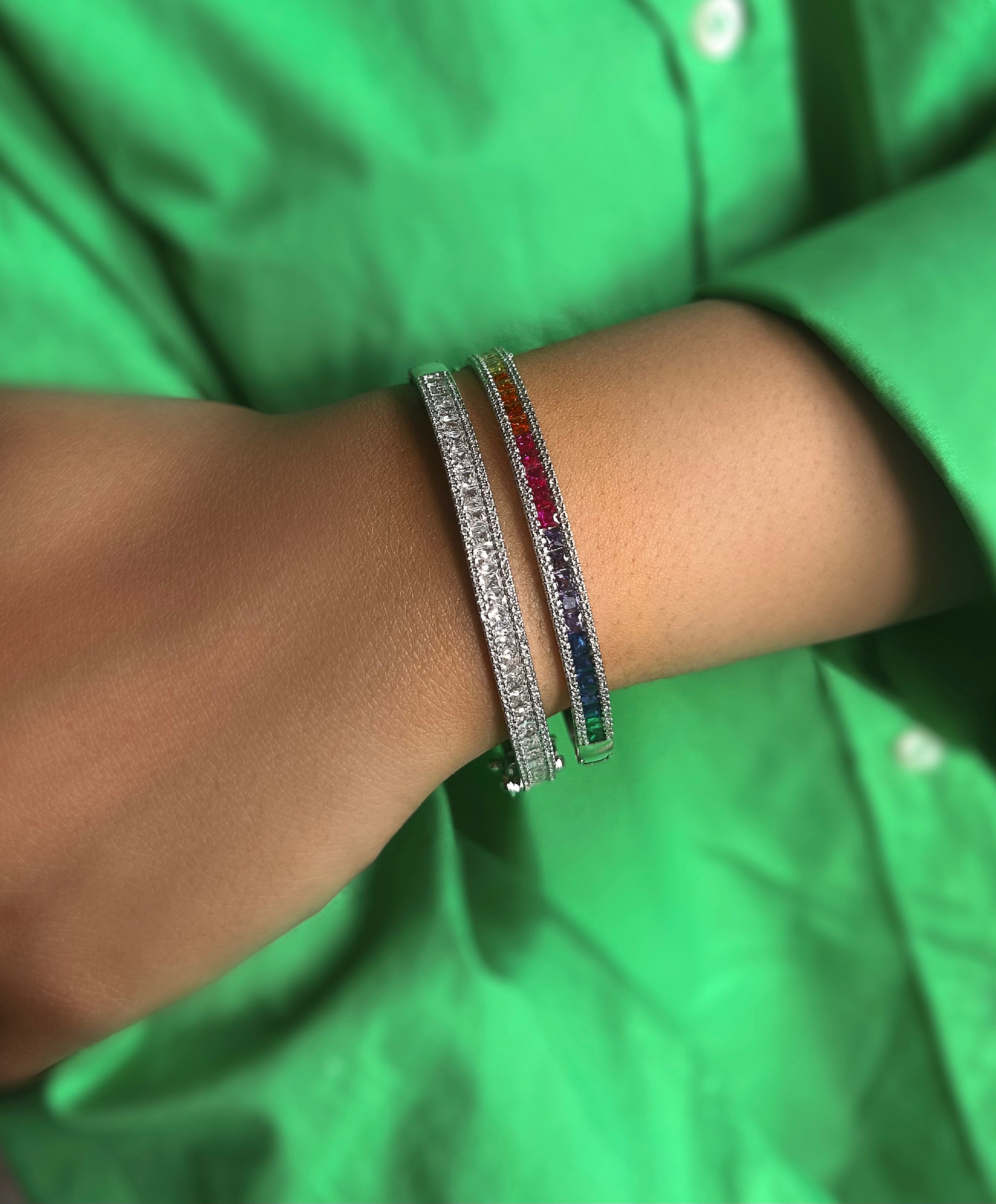 AURORA | Multi Colour or Clear Bangle