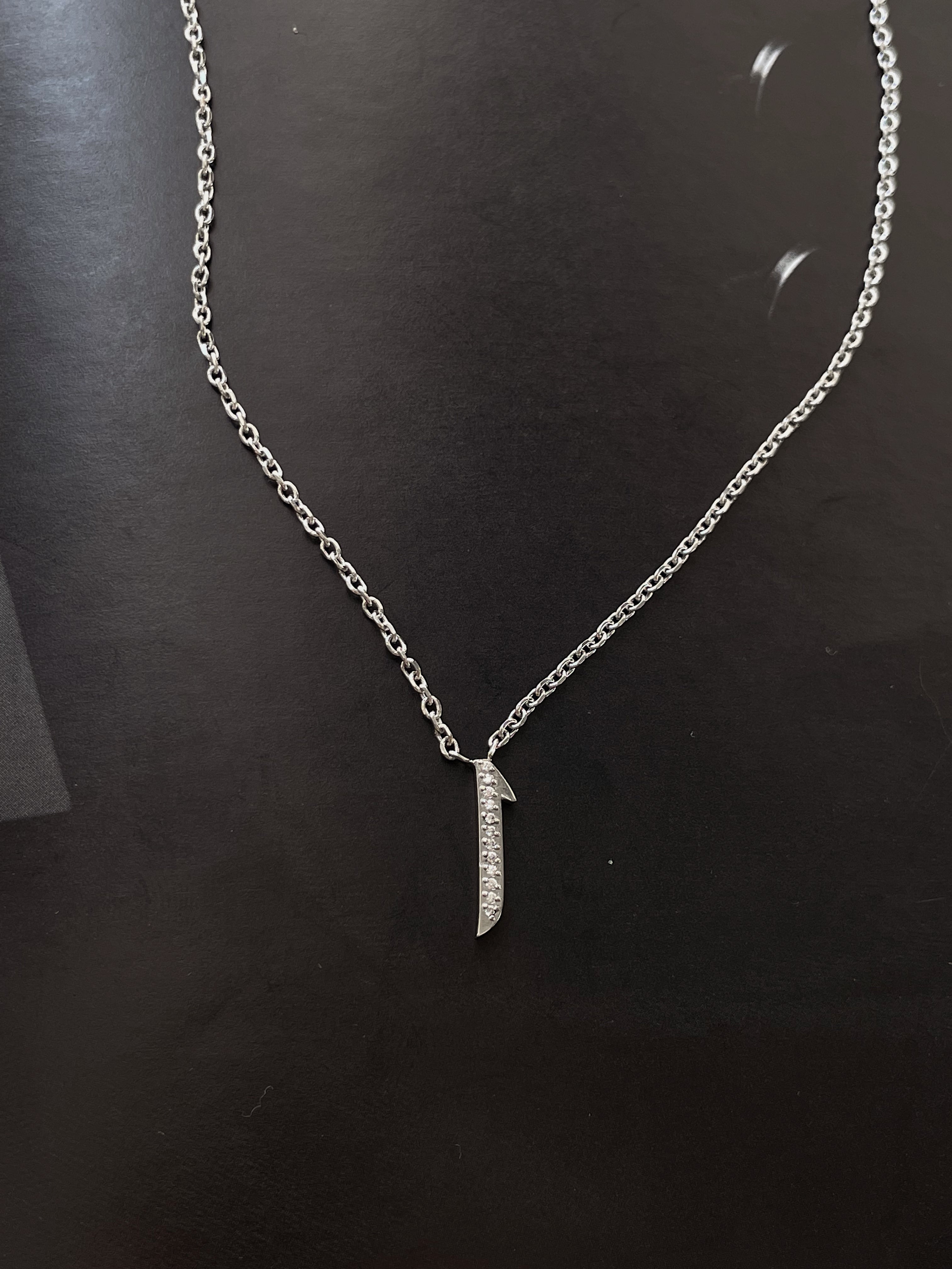 DAZZLING ARABIC INITIAL NECKLACE I Kids/Adults | Tarnish Free | Stainless Steel I 18ct gold plated Cubic Zirconia I Gold/Silver