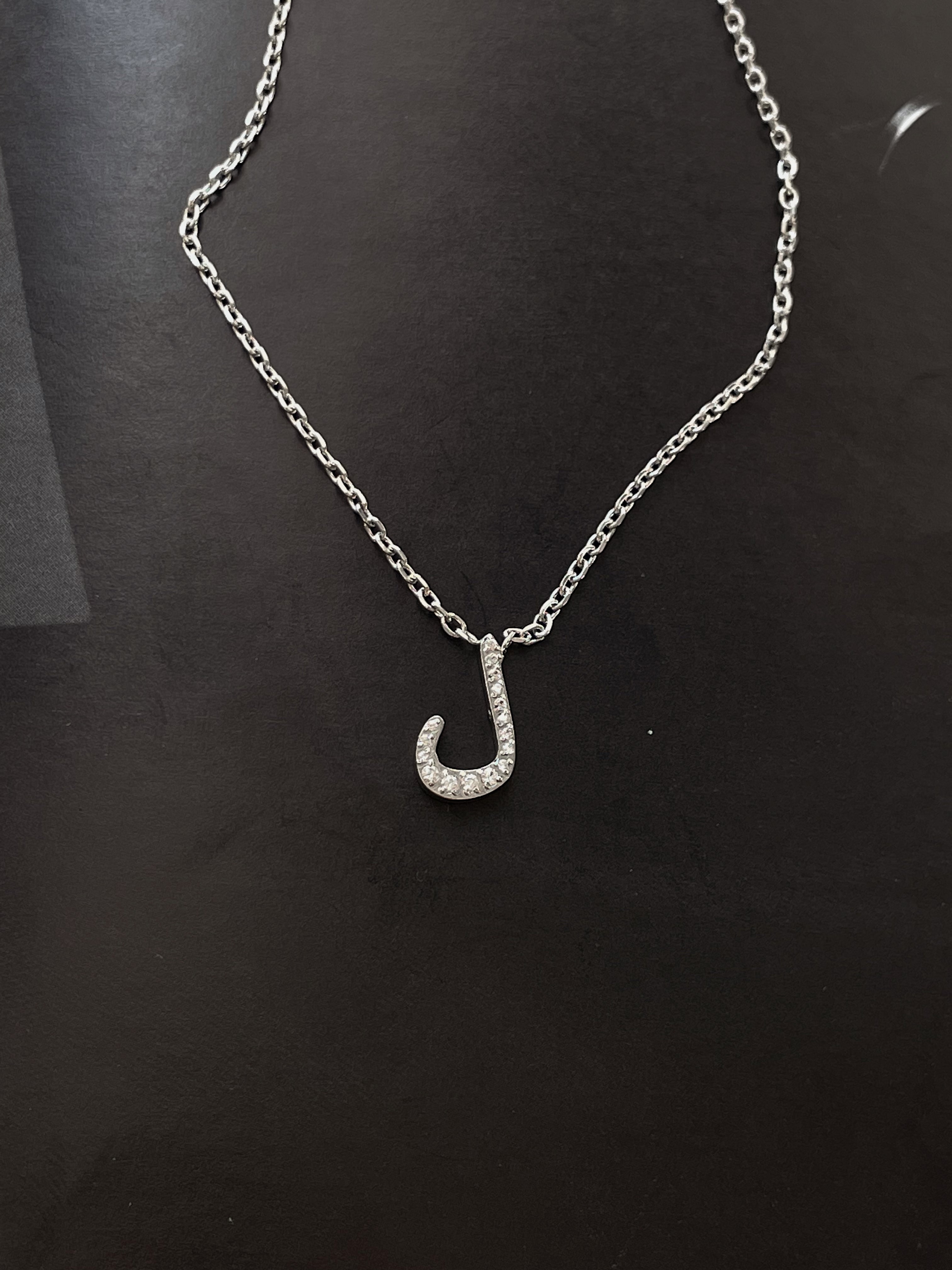 DAZZLING ARABIC INITIAL NECKLACE I Kids/Adults | Tarnish Free | Stainless Steel I 18ct gold plated Cubic Zirconia I Gold/Silver