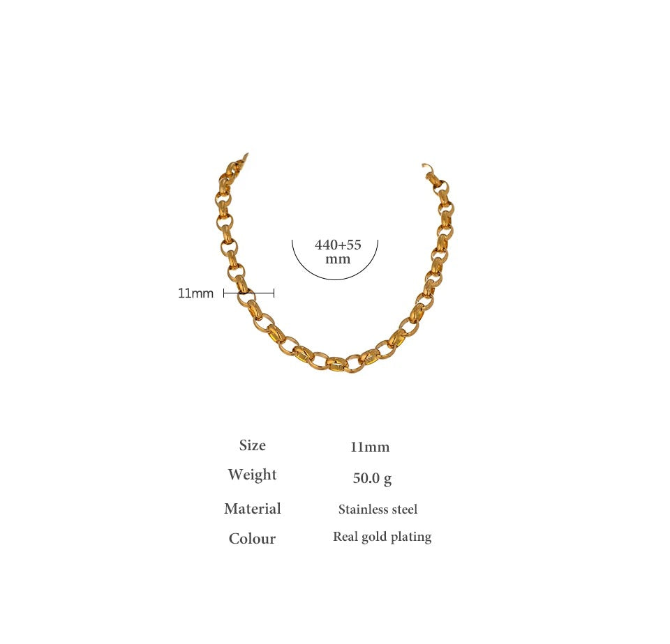 KALDA | Tarnish-Free | Gold Chunky Link | Necklace