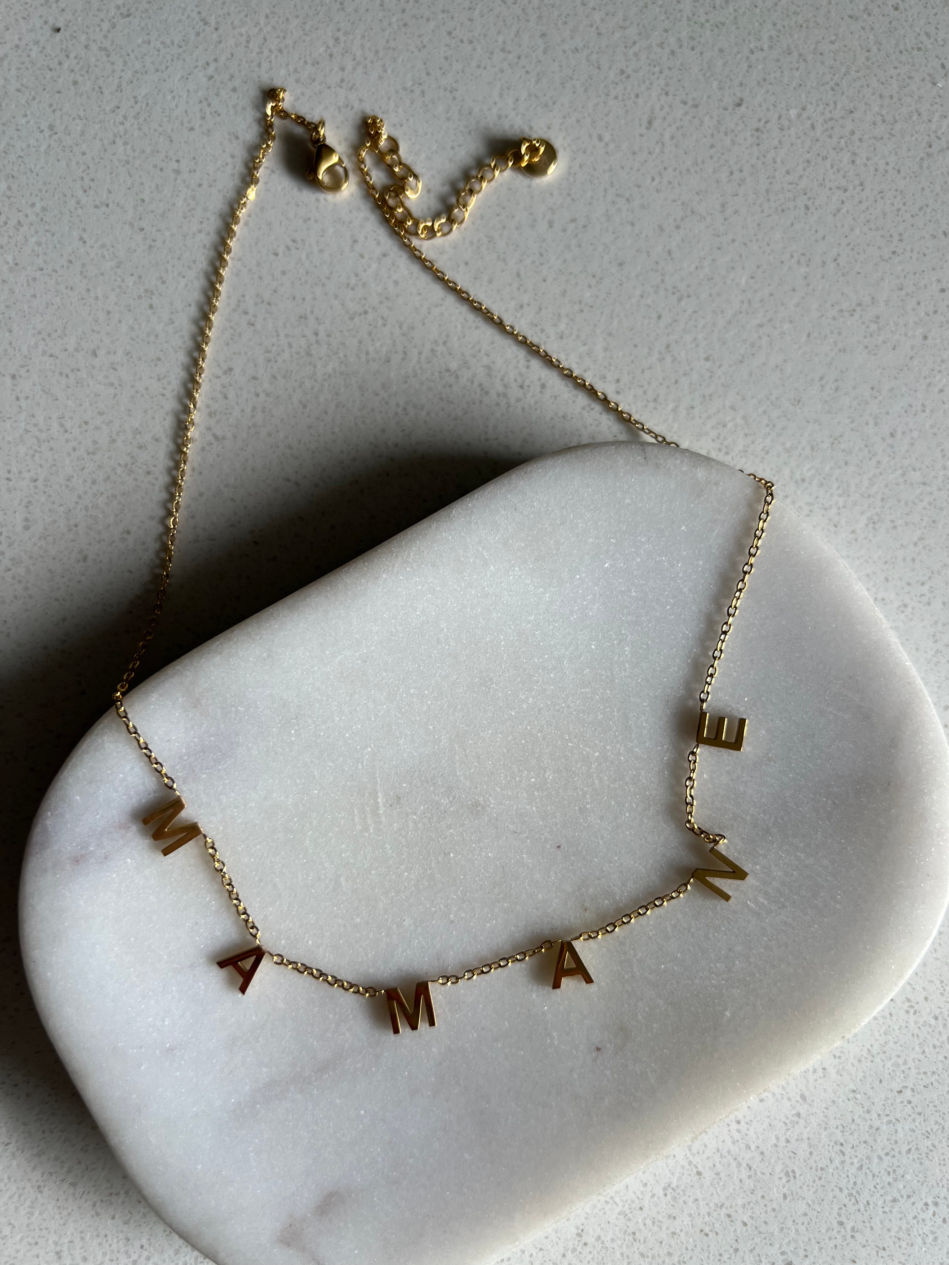AUNT NECKLACES | 16 Terms | Spaced Out/Pendant Style | Tarnish Free | 18ct Gold Plated and Stainless Steel |