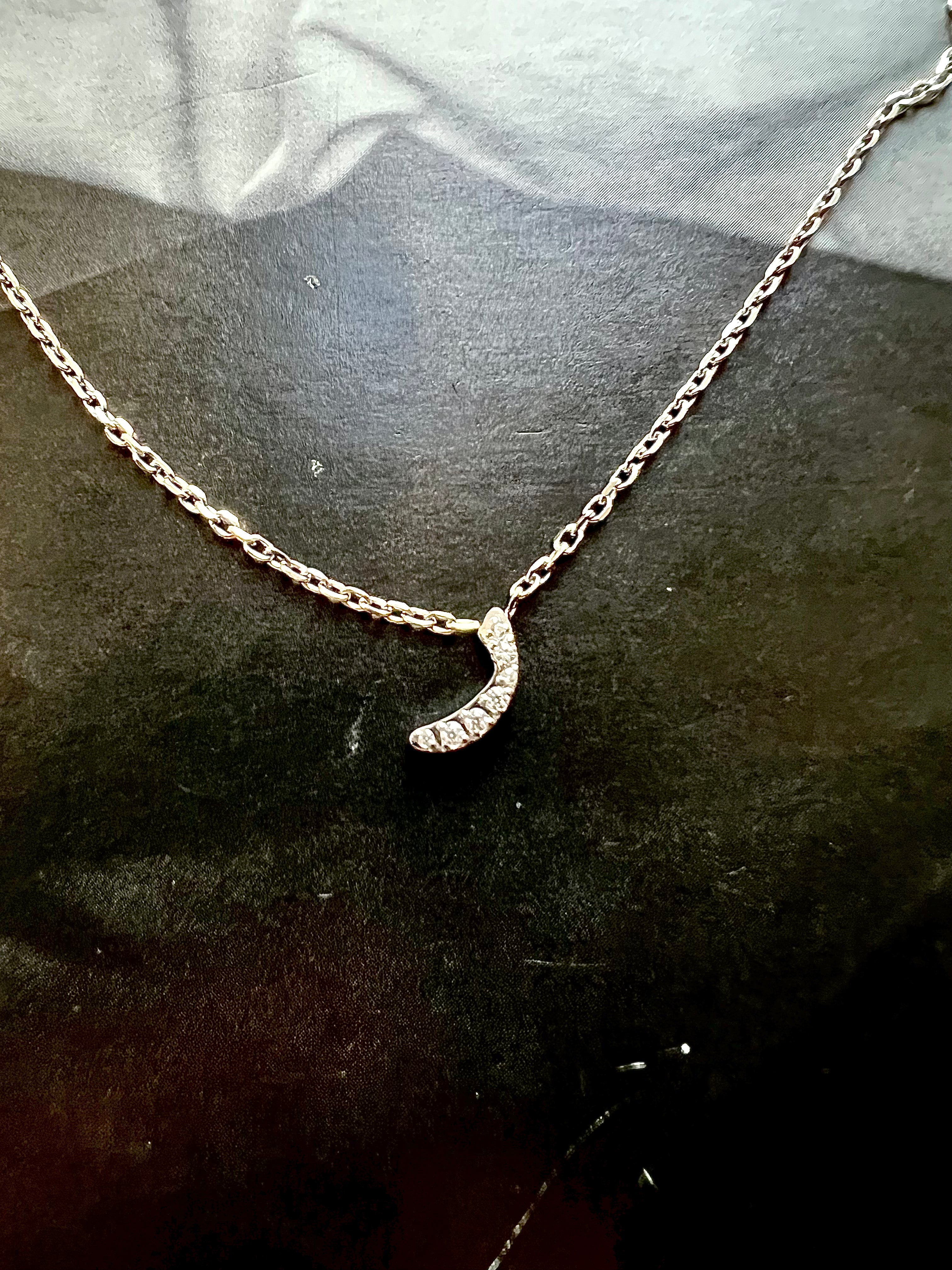 DAZZLING ARABIC INITIAL NECKLACE I Kids/Adults | Tarnish Free | Stainless Steel I 18ct gold plated Cubic Zirconia I Gold/Silver