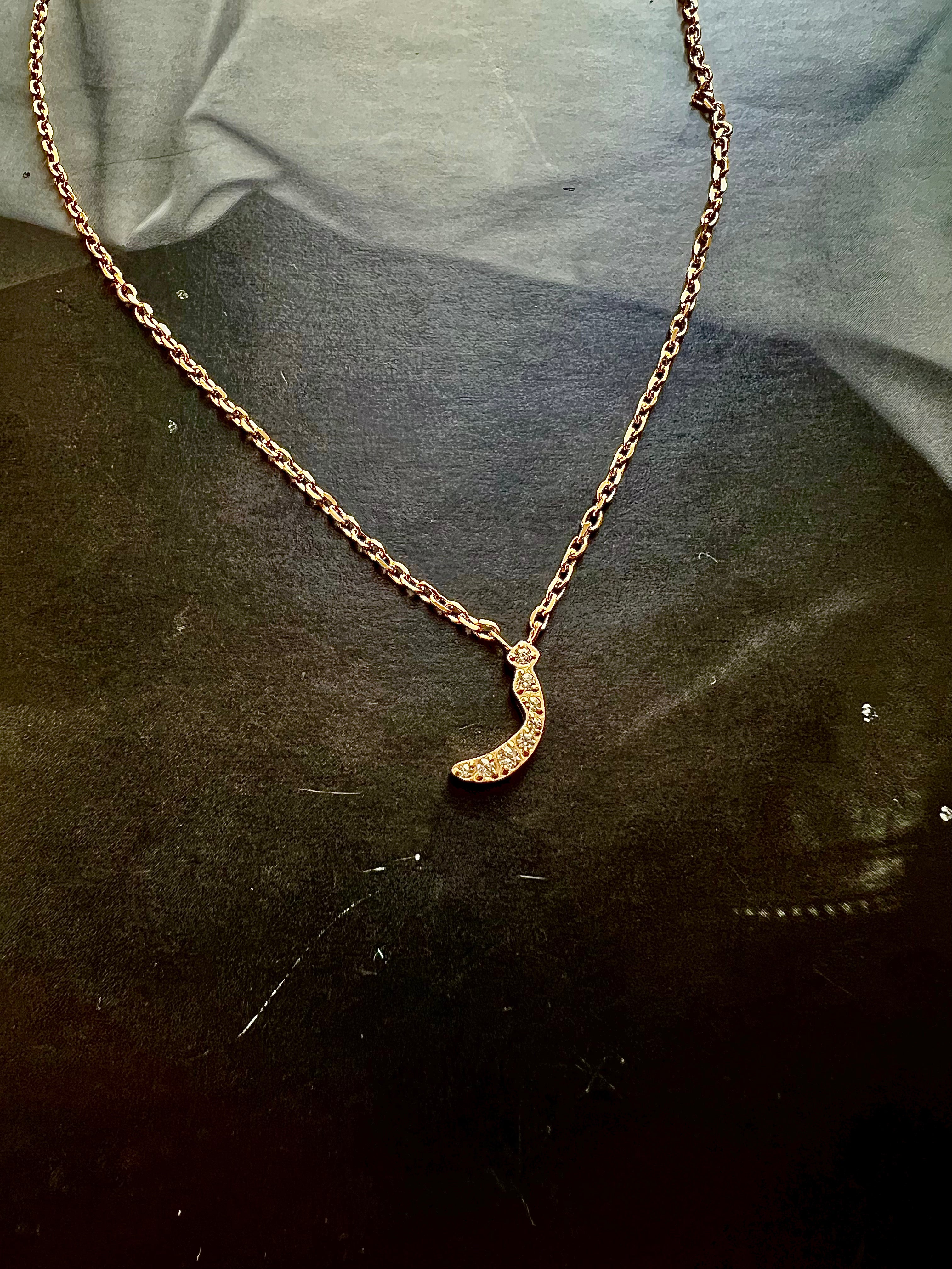 DAZZLING ARABIC INITIAL NECKLACE I Kids/Adults | Tarnish Free | Stainless Steel I 18ct gold plated Cubic Zirconia I Gold/Silver