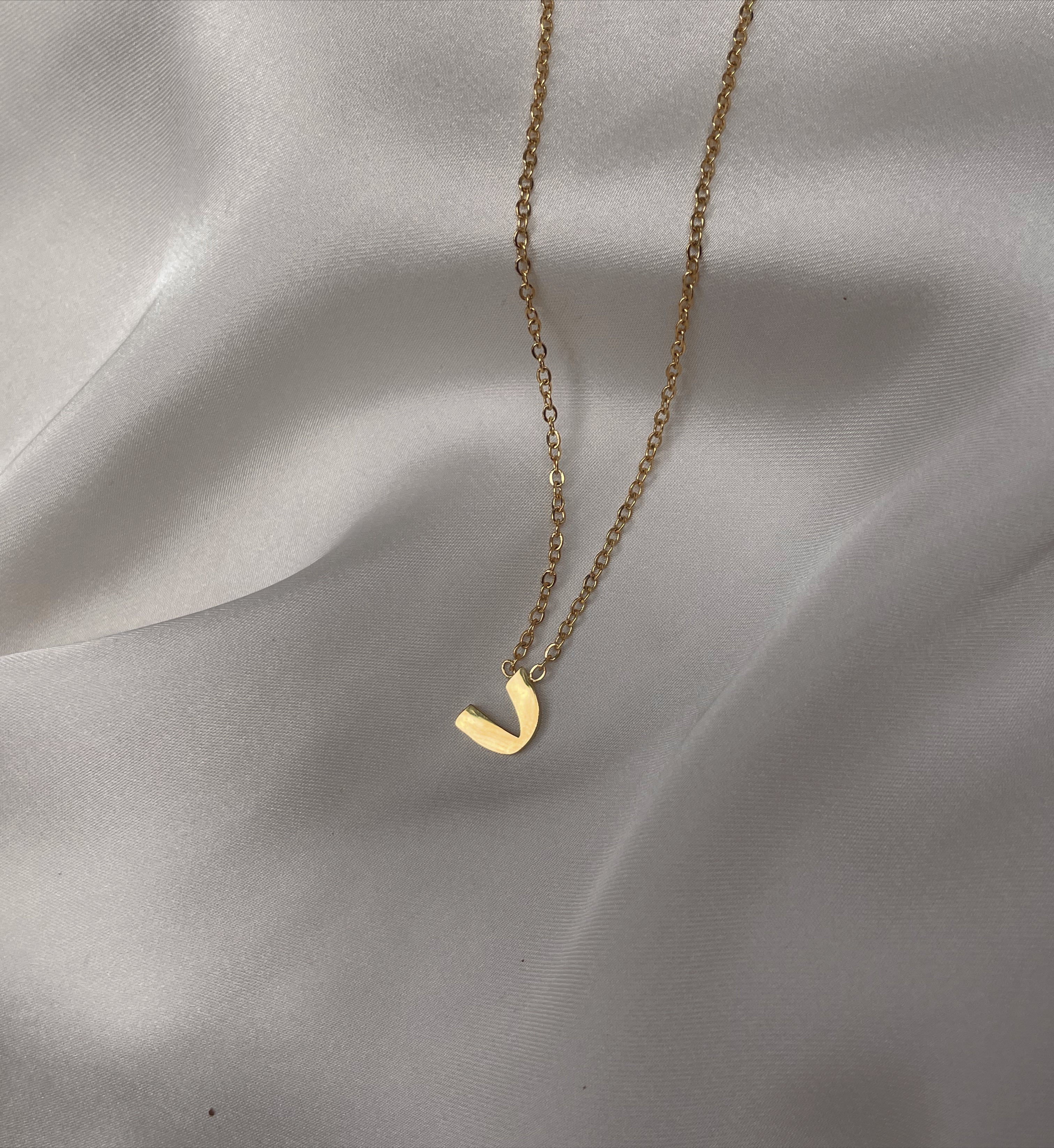 ARABIC INITIALS I Tarnish Free | Stainless Steel I 18ct gold plated I Letter Necklace
