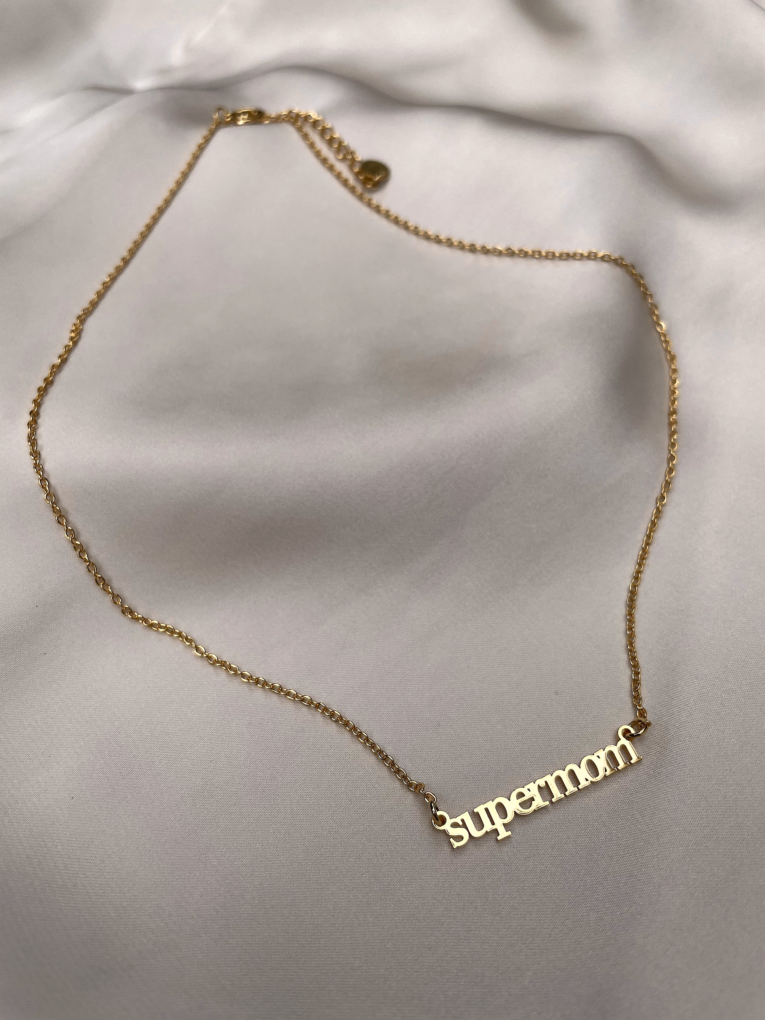 SUPERMOM | Gold Plated | Stainless steel | Pendant Necklace