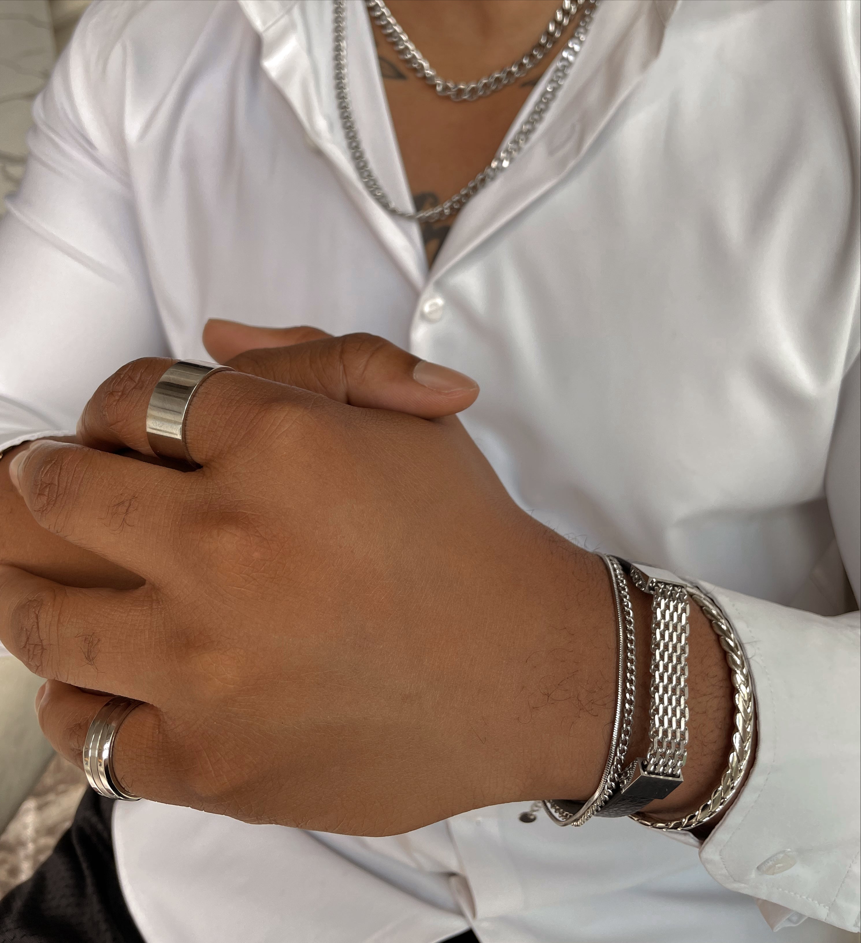 VICTOR | ZibaMan | Silver Chunky Ring | Tarnish-Free