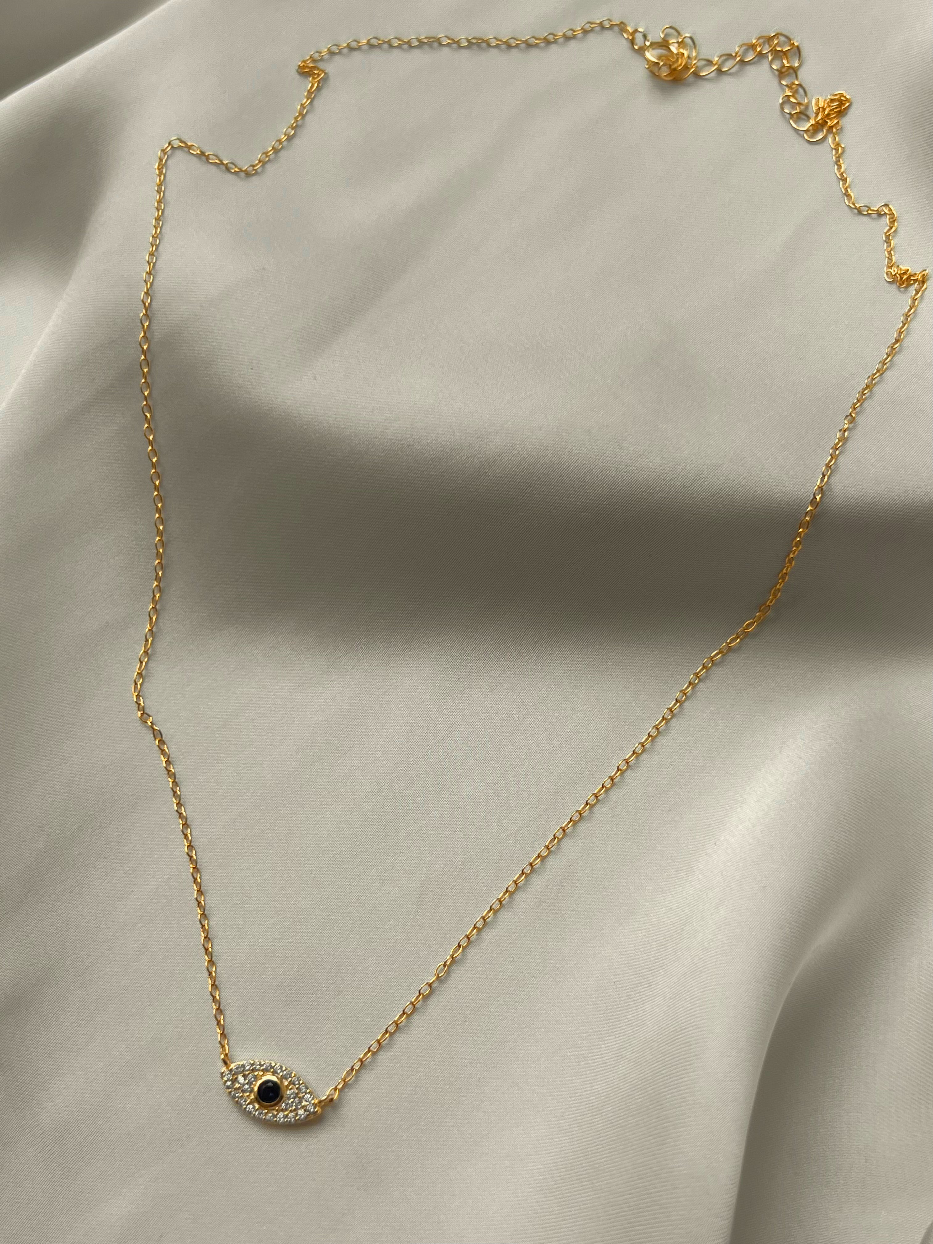 ALEXIA | Tarnish Free | S925 Sterling Silver 18ct gold plated | Evil Eye Necklace