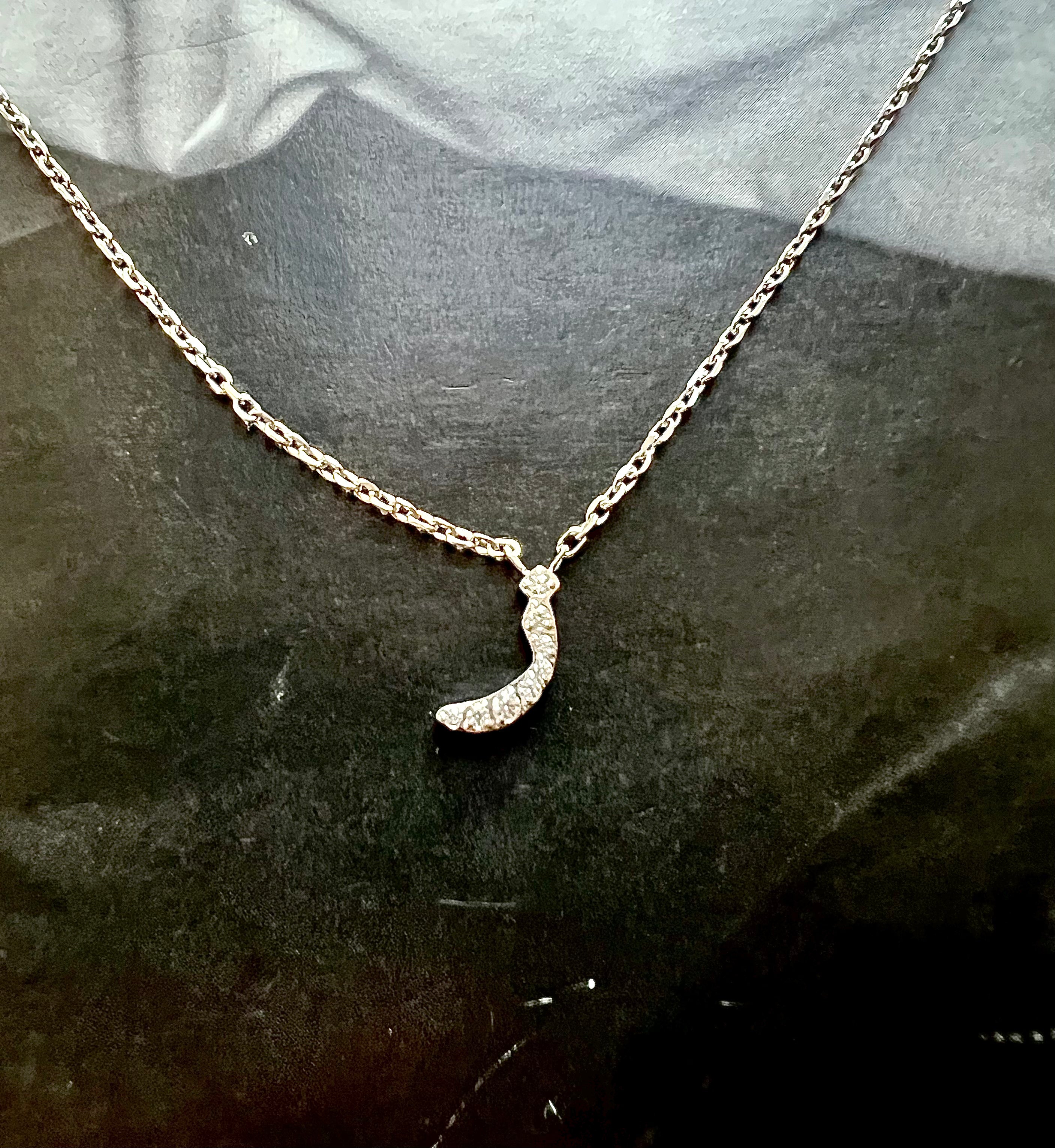 DAZZLING ARABIC INITIAL NECKLACE I Kids/Adults | Tarnish Free | Stainless Steel I 18ct gold plated Cubic Zirconia I Gold/Silver