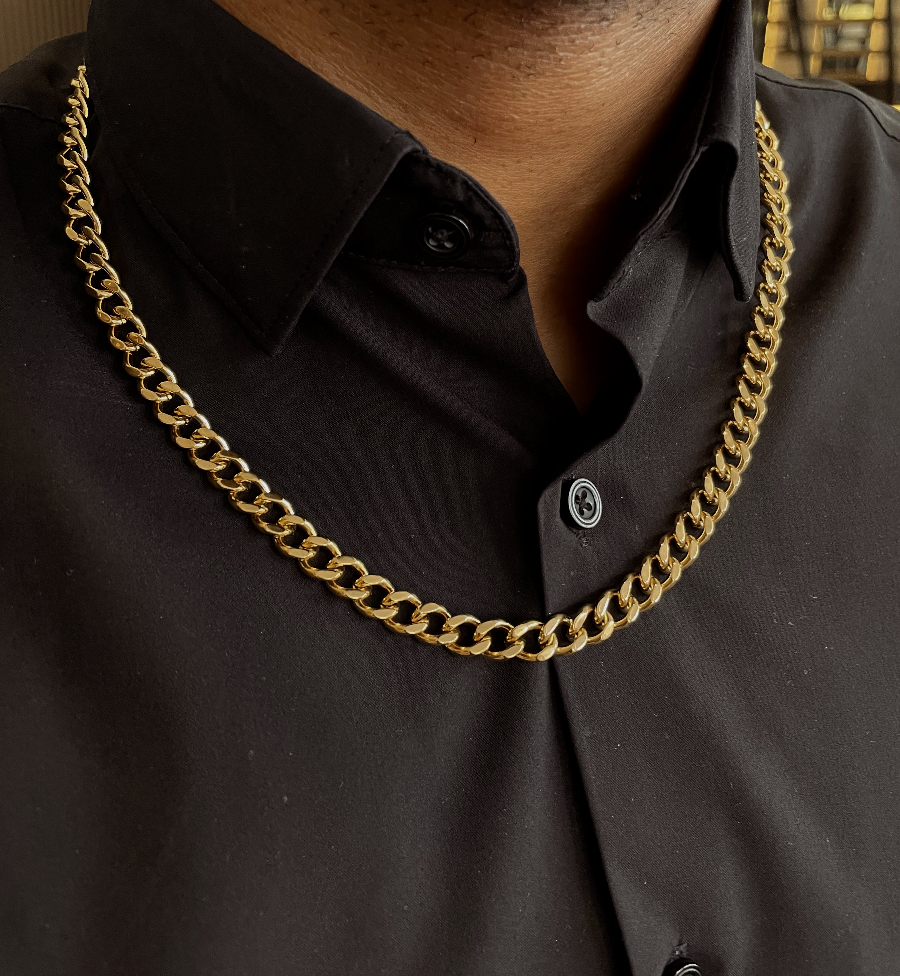 ICON | ZibaMan | 6/8/11mm Gold Cuban Necklace | Tarnish-Free