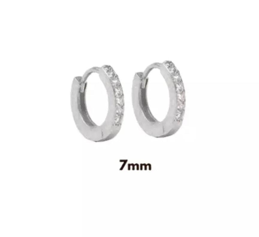 DERIKA| Huggies| S925 Sterling Silver I 18ct Gold Plated I Cubic Zirconia