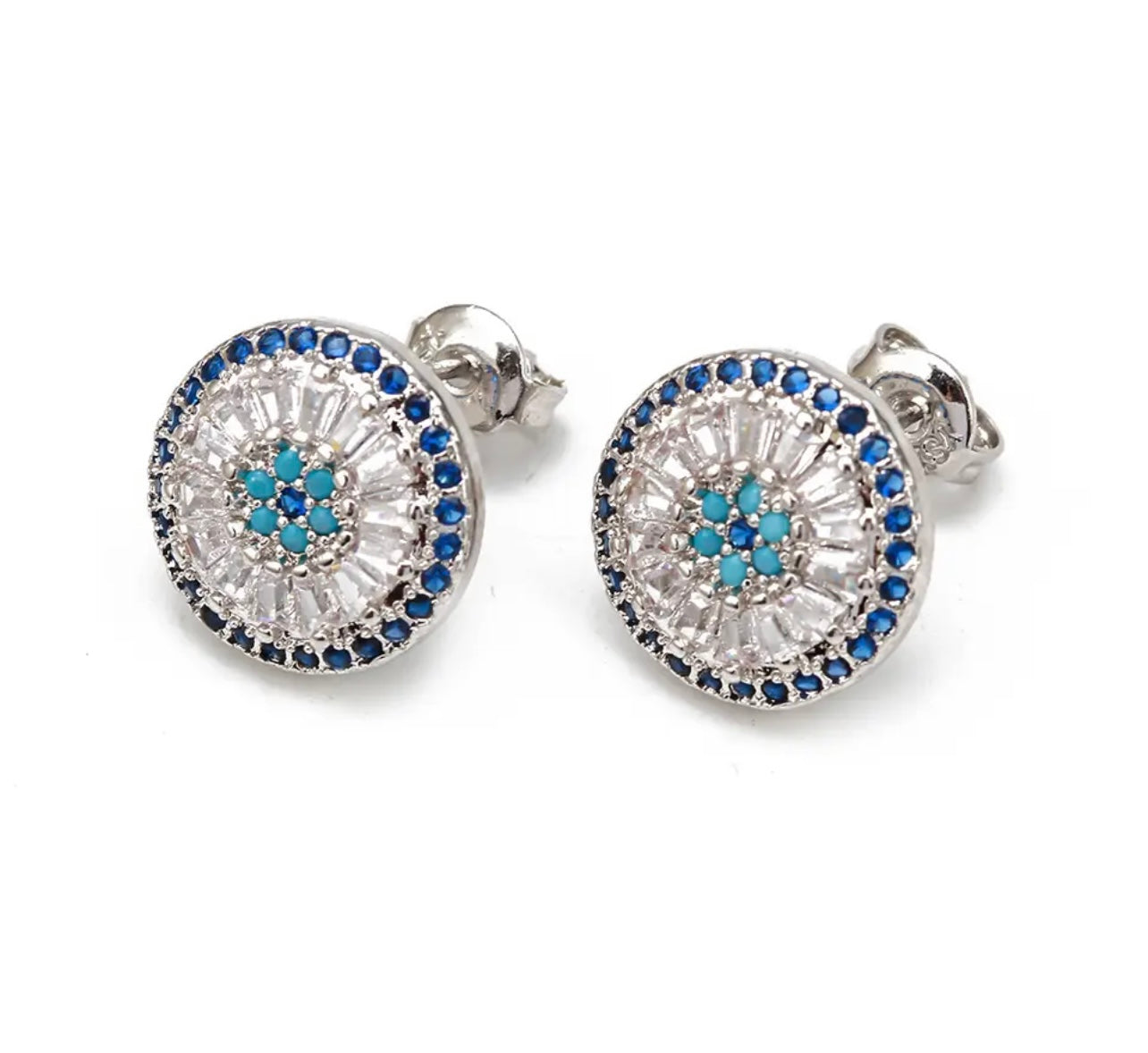 ARIRA | Gold/Silver Evil Eye Stud | Earrings